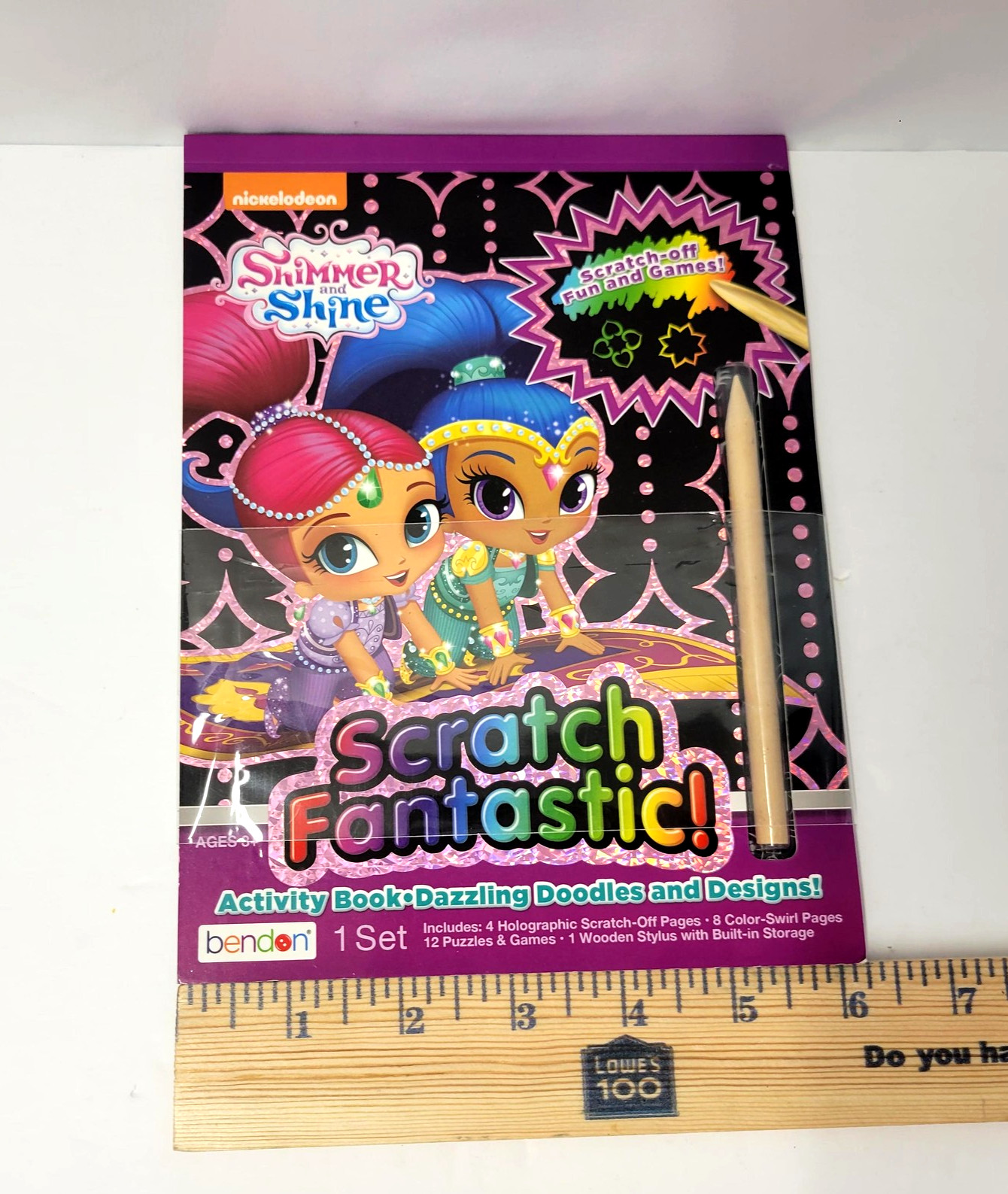 Shimmer And Shine Scratch Fantastic Activity Book Nickelodeon Ages 3+ Bendon