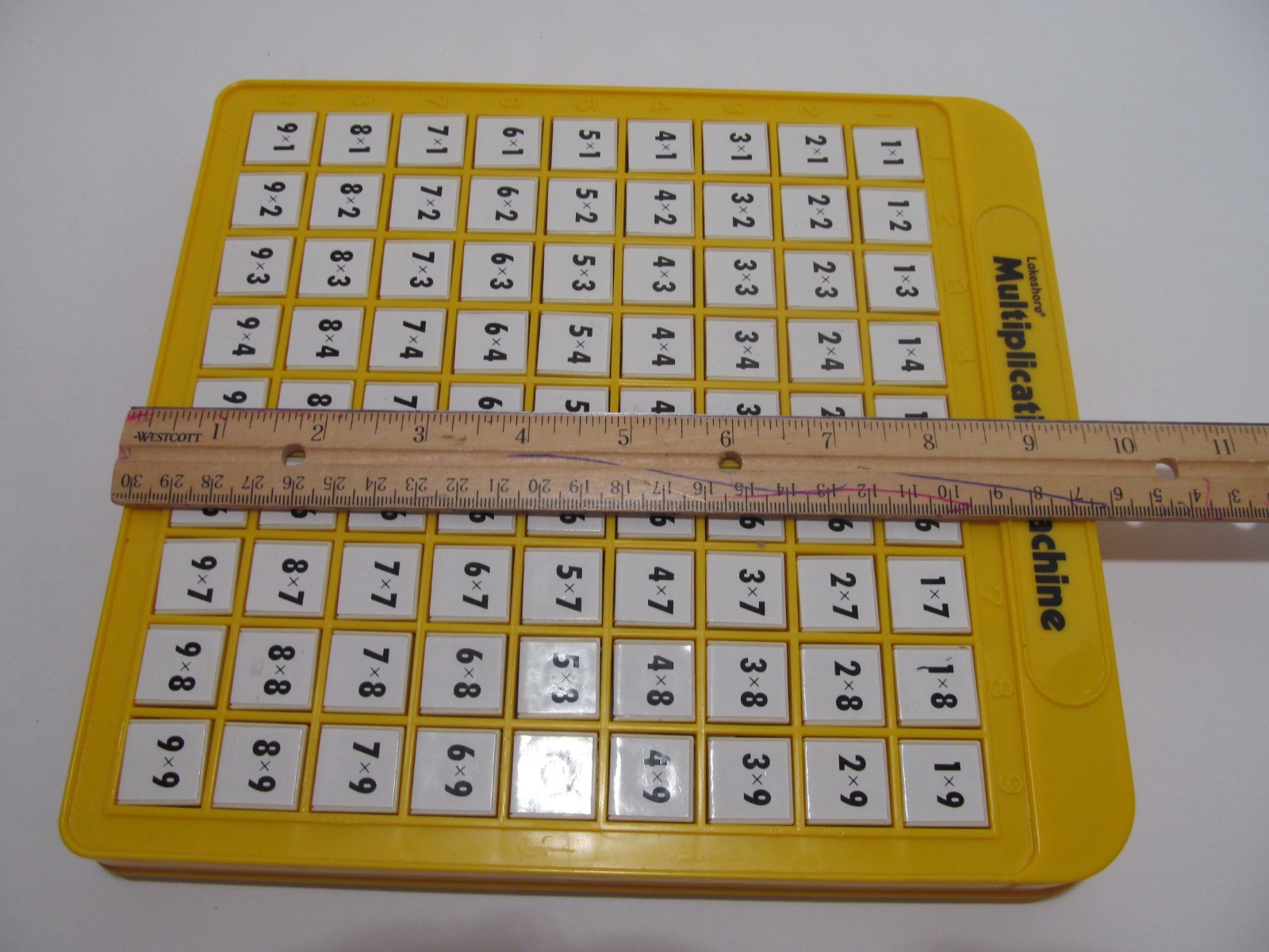 Vintage Lakeshore Multiplication and Division Push Up Button Answer Machines