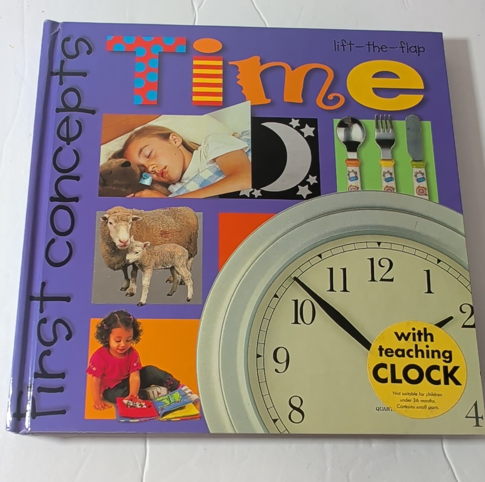 Priddy Bicknell Lift-the-Flap Time Book with Teaching Clock for Ages 1-4 Years