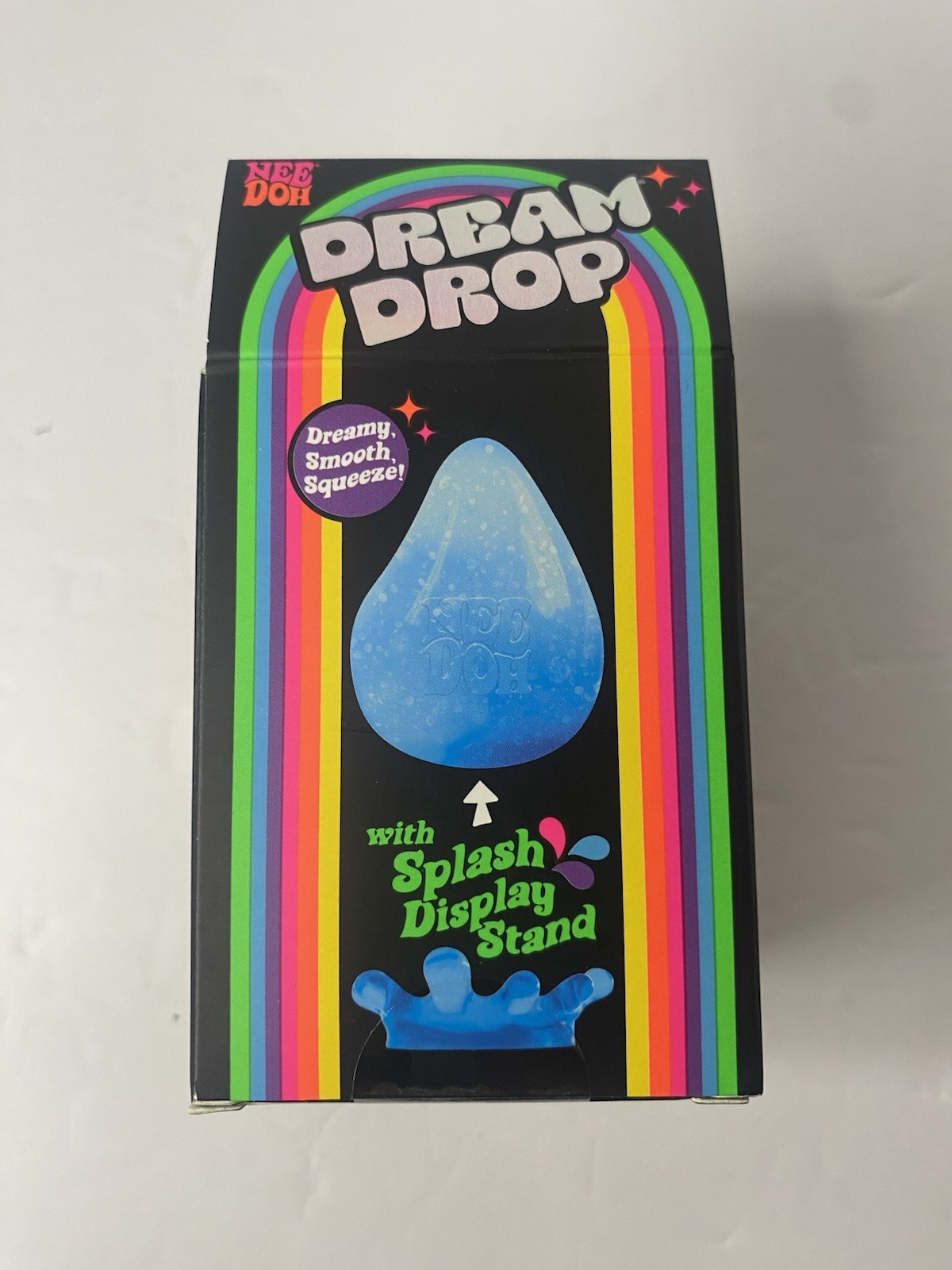 NEW NeeDoh Dream Drop Blue Glitter Squishy Squeeze Fidget Toy Schylling