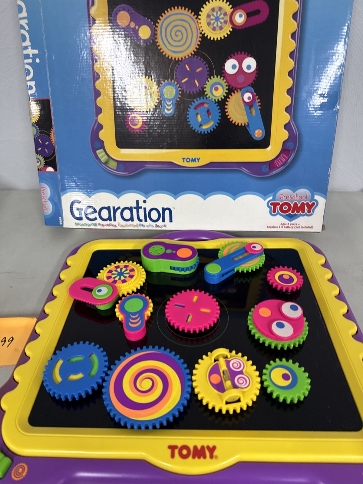 TOMY Preschool Gearation Magnetic Gears Set w/ 11 Gears Working RARE