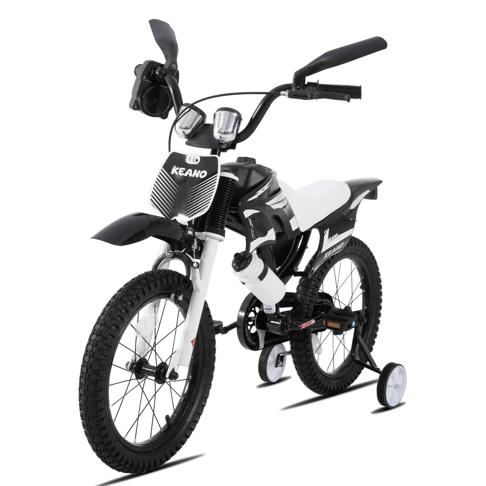 KEANO Motocross Style Kids Bike for Boys Girls Ages 3-7 Years, 12 & 16 Inch B…