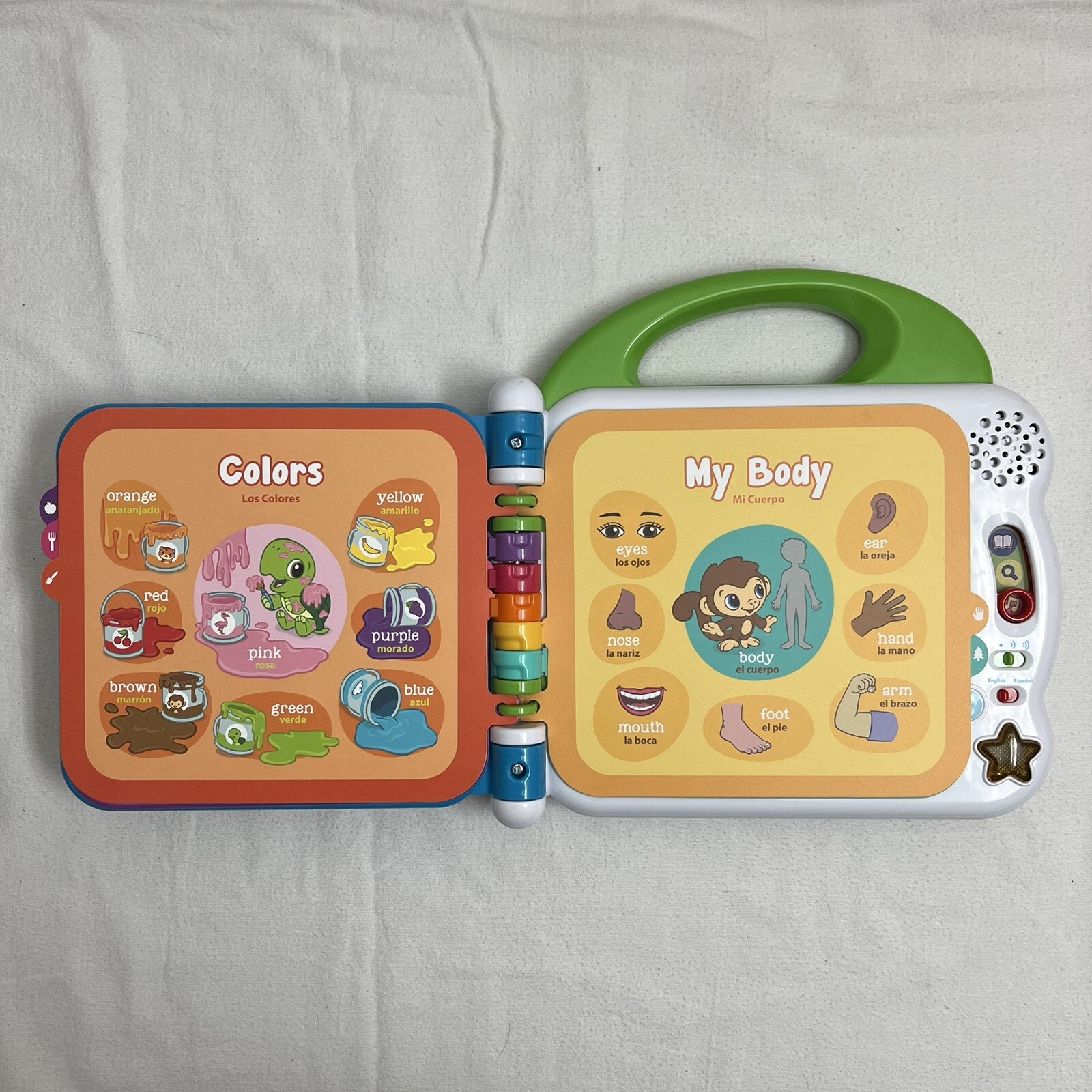 LeapFrog Learning Friends 100 Words Book Electronic Bilingual, Tested & Works