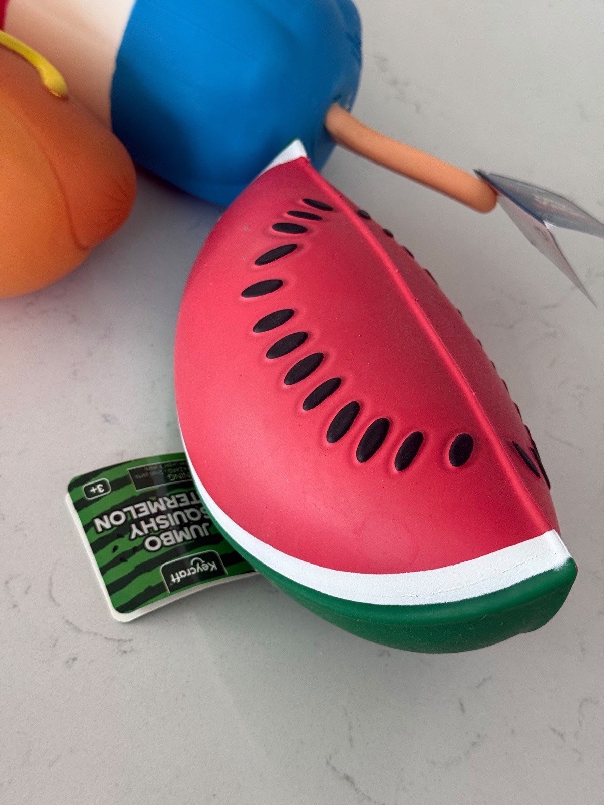 Keycraft Squishy Trio – Hot Dog, Red-White-Blue Popsicle,Watermelon NEW VIRAL
