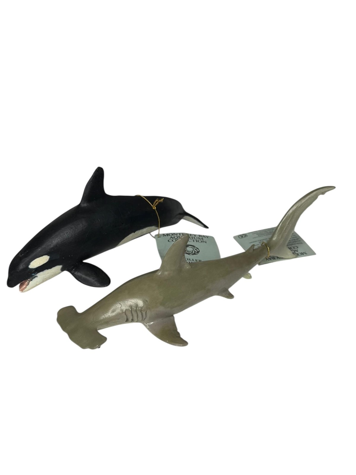 Hammerhead Shark & Killer Whale 1991 Monterey Bay Aquarium Safari Figures