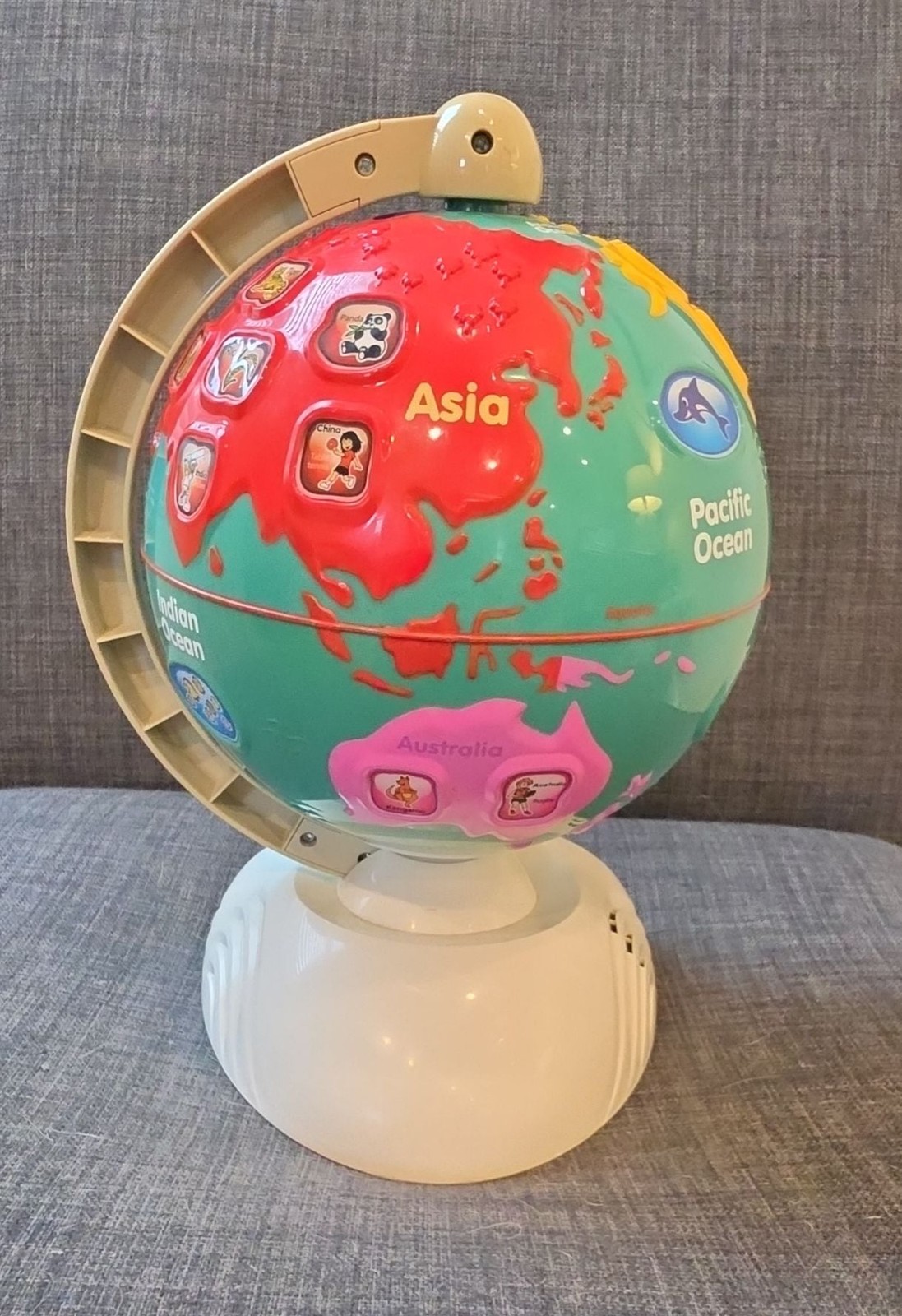 VTech Spin & Learn Adventure Globe Interactive Educational Toy Tested & Works!
