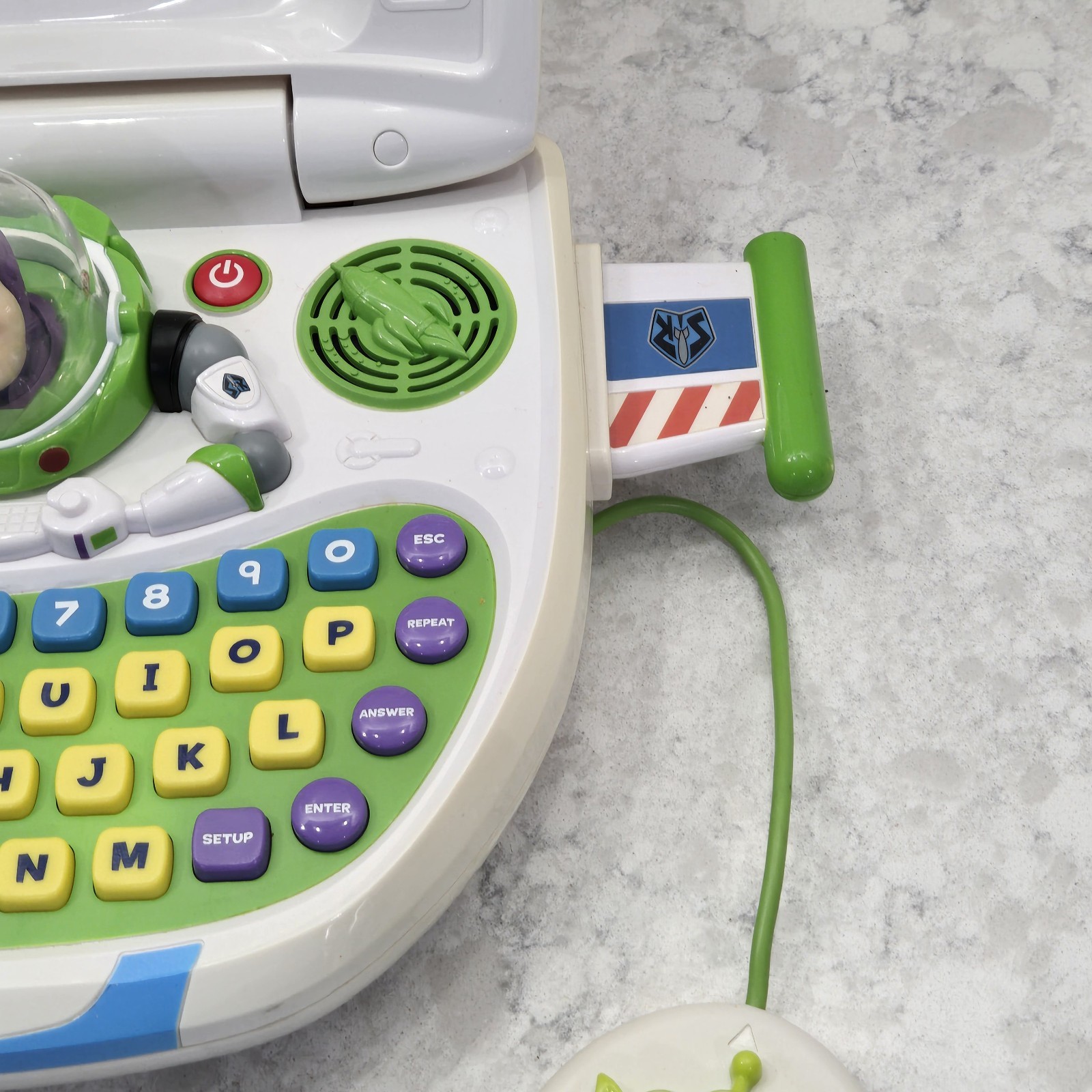 VTech Disney Toy Story 3 Buzz Lightyear Star Command Laptop Works!!