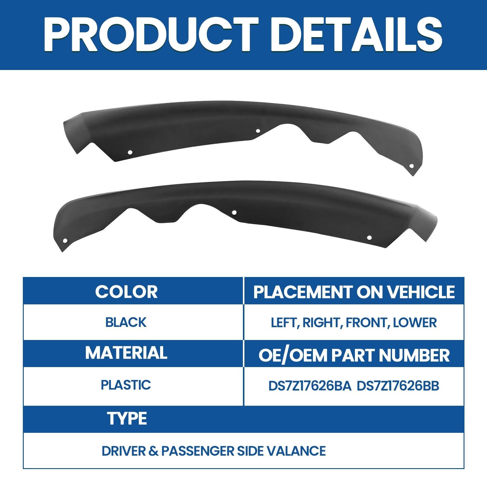Front Bumper Grille Lower Molding Trim Fit 2013 2014 2015 2016 For Ford Fusio…