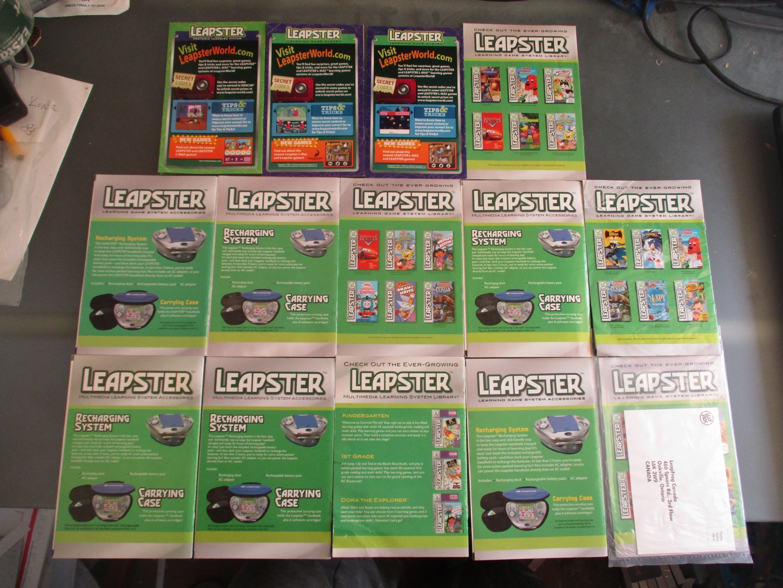 Leap Frog Leapster Lot of 14 Reading Instruction Manual Booklet