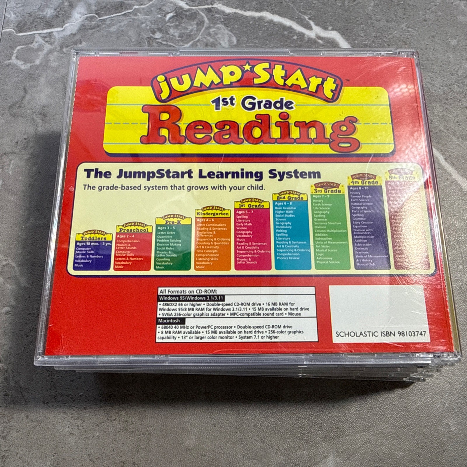 Lot Of 7 Jump Start Learning Games. Reading/Numbers 1st & 2nd Grade CD-ROM