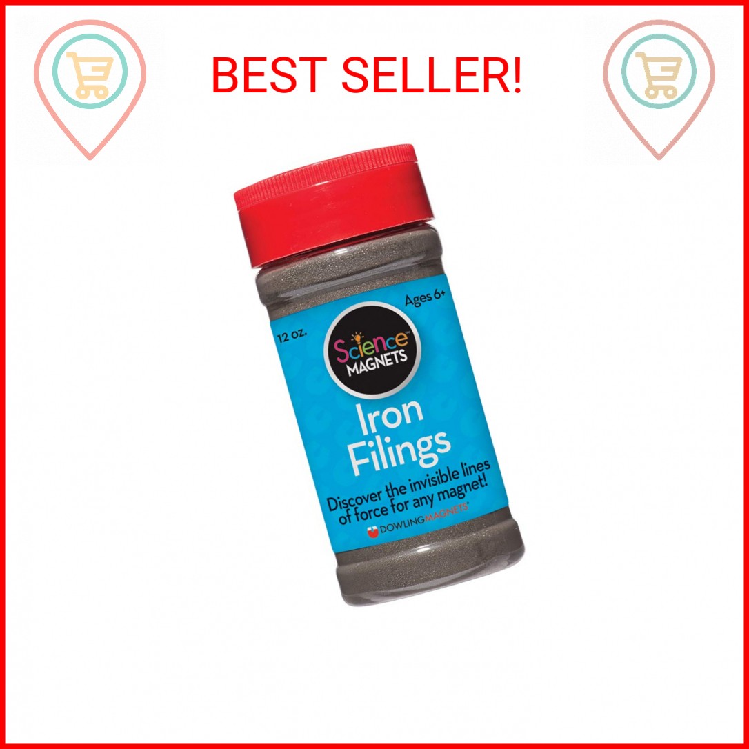 Dowling Magnets Iron Filings, Jar (12 ounces) with shaker lid