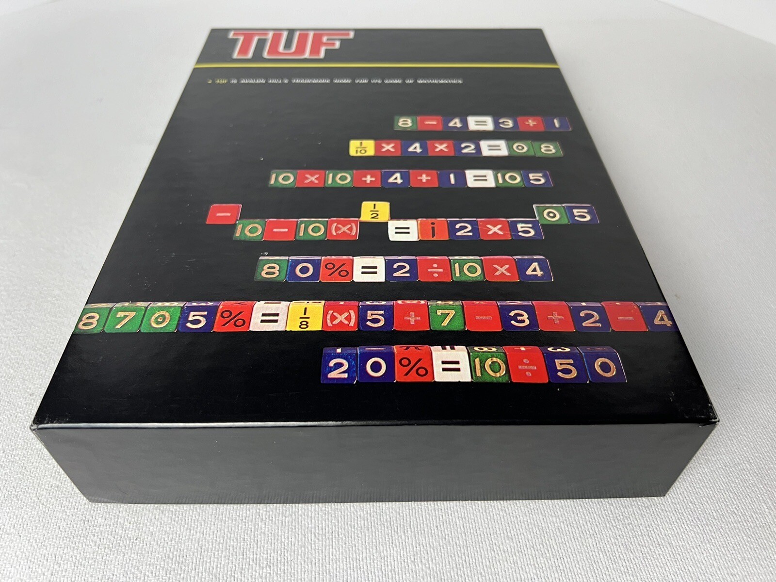 TUF: A Game of Mathematic Formulae, Avalon Hill 1967, wood components, COMPLETE