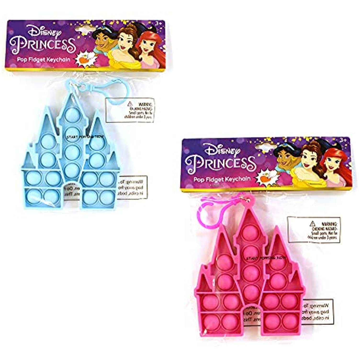 Princess Castle Push Pop Pop Bubble Fidget Toy, Silicone Squeeze Sensory Tools