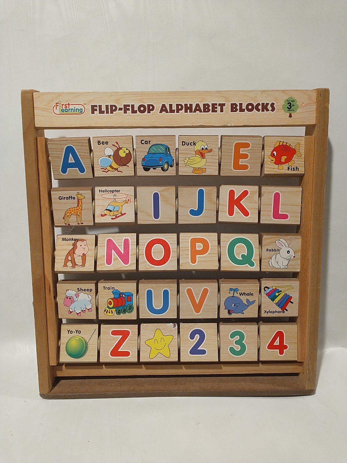 First Learning Flip Flop Alphabet Blocks Educational 3 Years+ 11″X10″