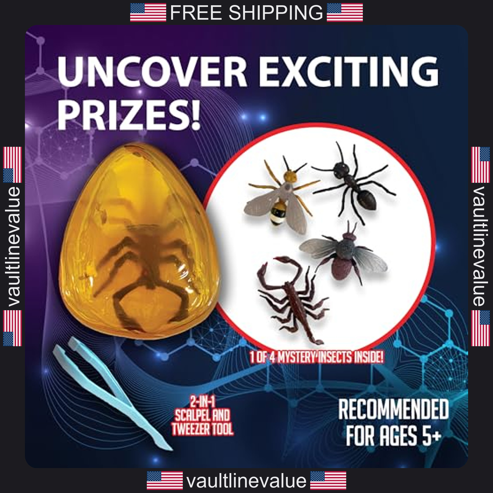 Discover-It Dissection Kit Learn About Insects STEM Science Toy Kids Age 5+
