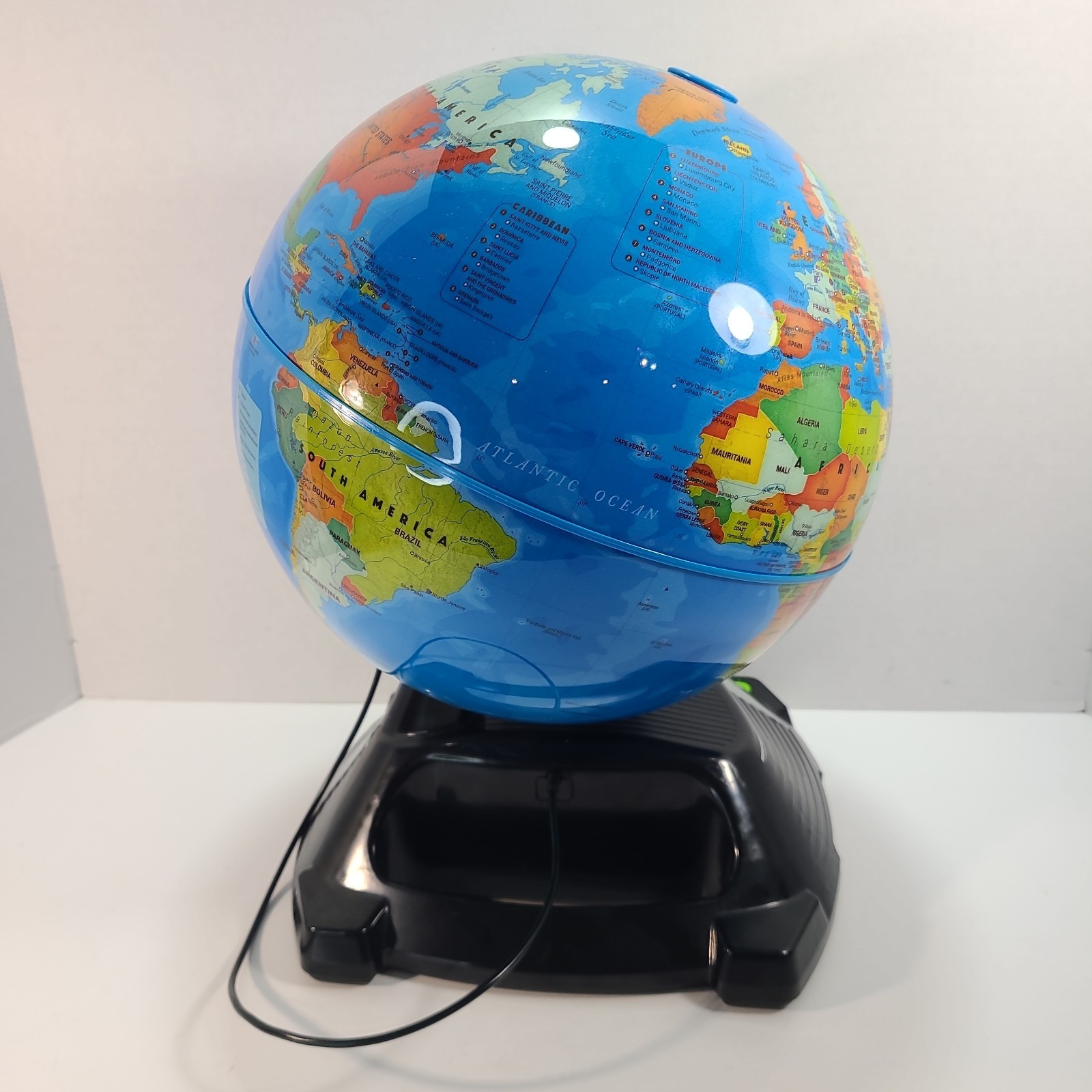 Leapfrog Magic Adventures Globe w/ LCD Integrated Video Screen Display Tested