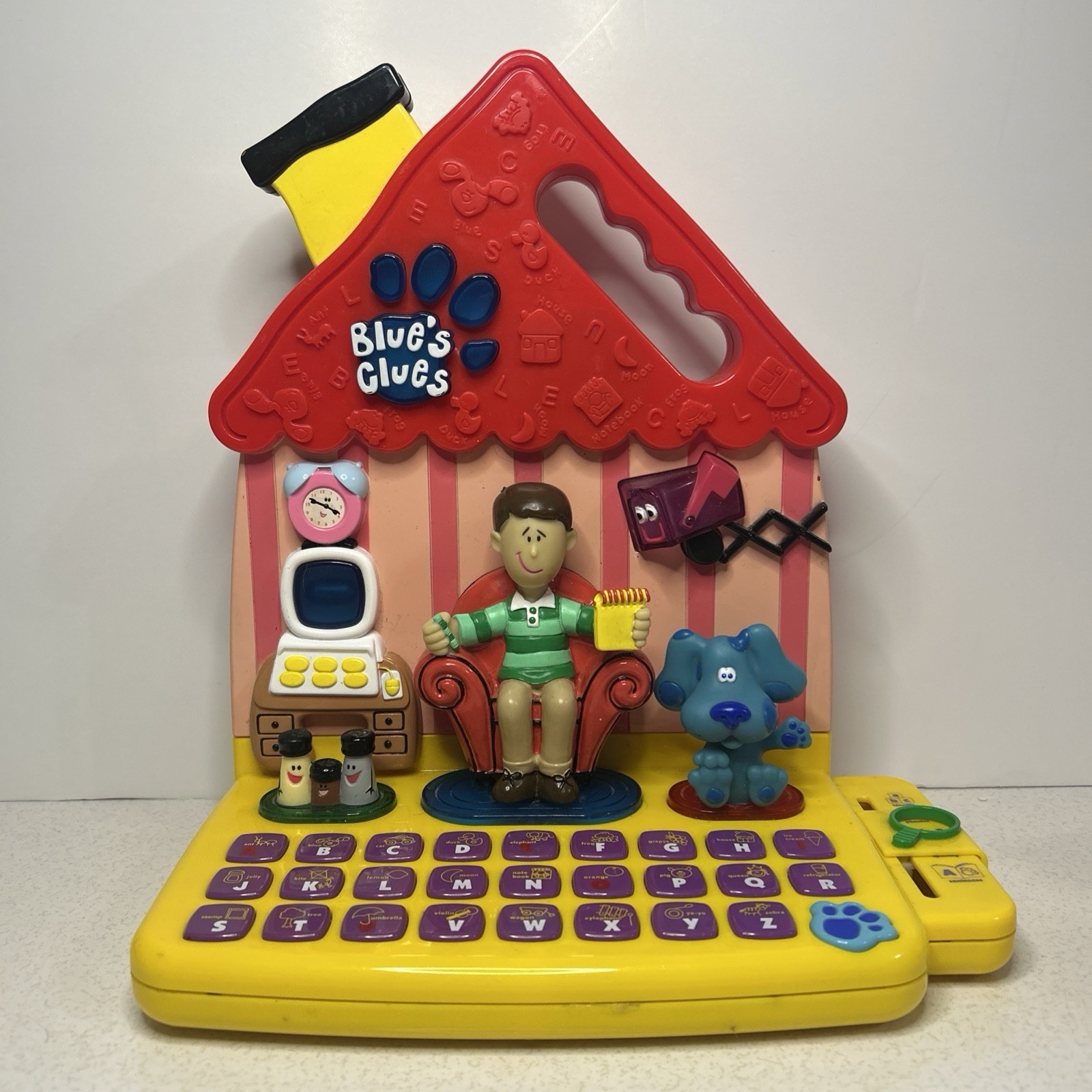 Vintage Blues Clues Steve ABC Learning house Keyboard For Parts And Repair