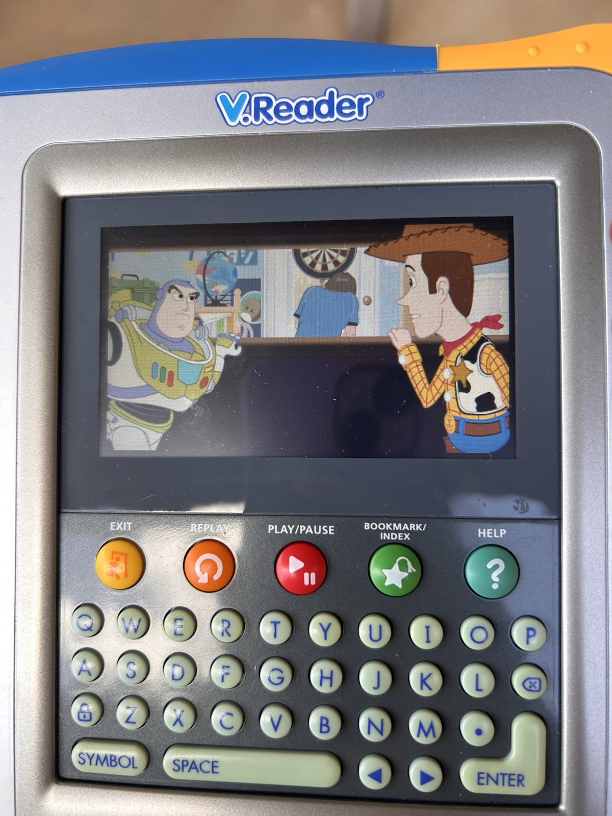 VTECH V. Reader With Four Games Tested Shrek Dora Tangled Toy Story