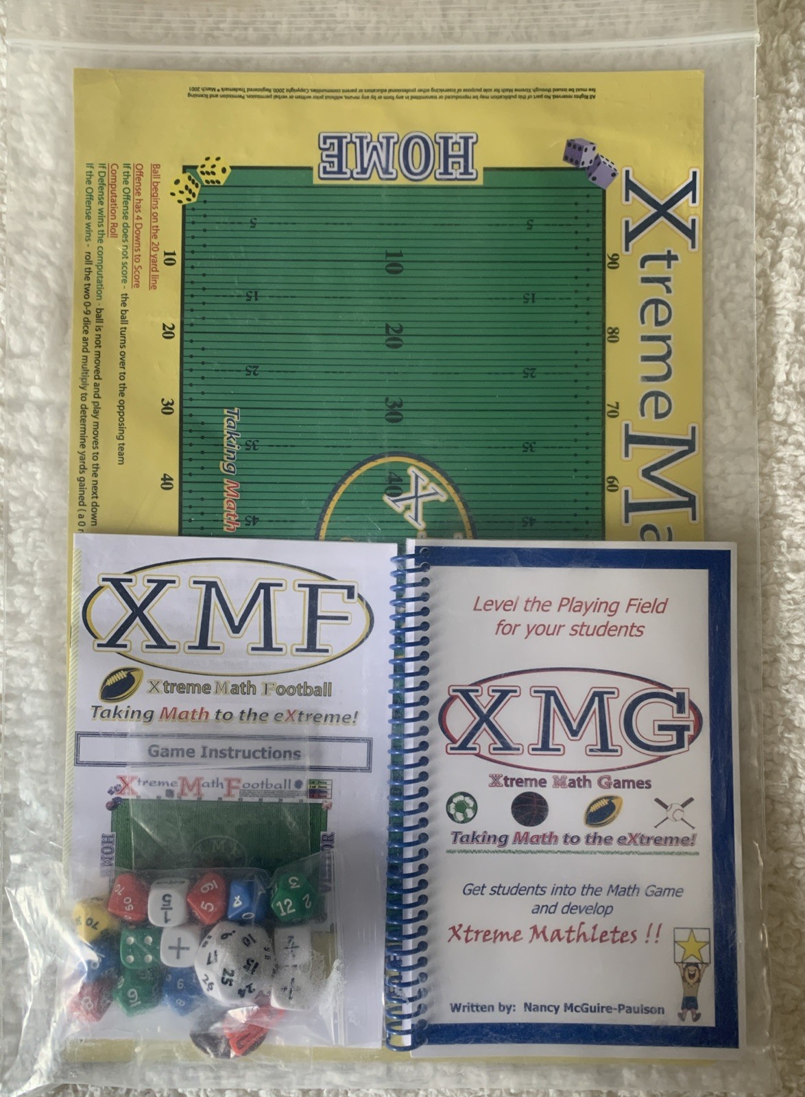 Xtreme Math Football Single Kit/ Complete, Homeschool Math Game NEW