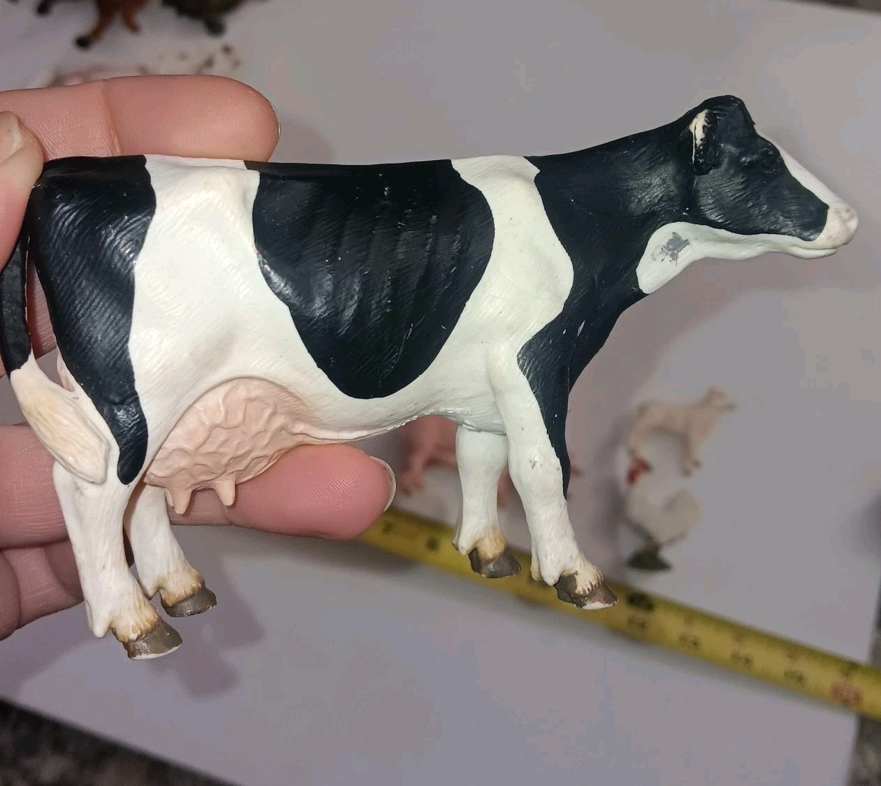 Lot Of 4 Schleich Farm Animals 13288 Adult Female Pig • Cow • Lamb • Chicken