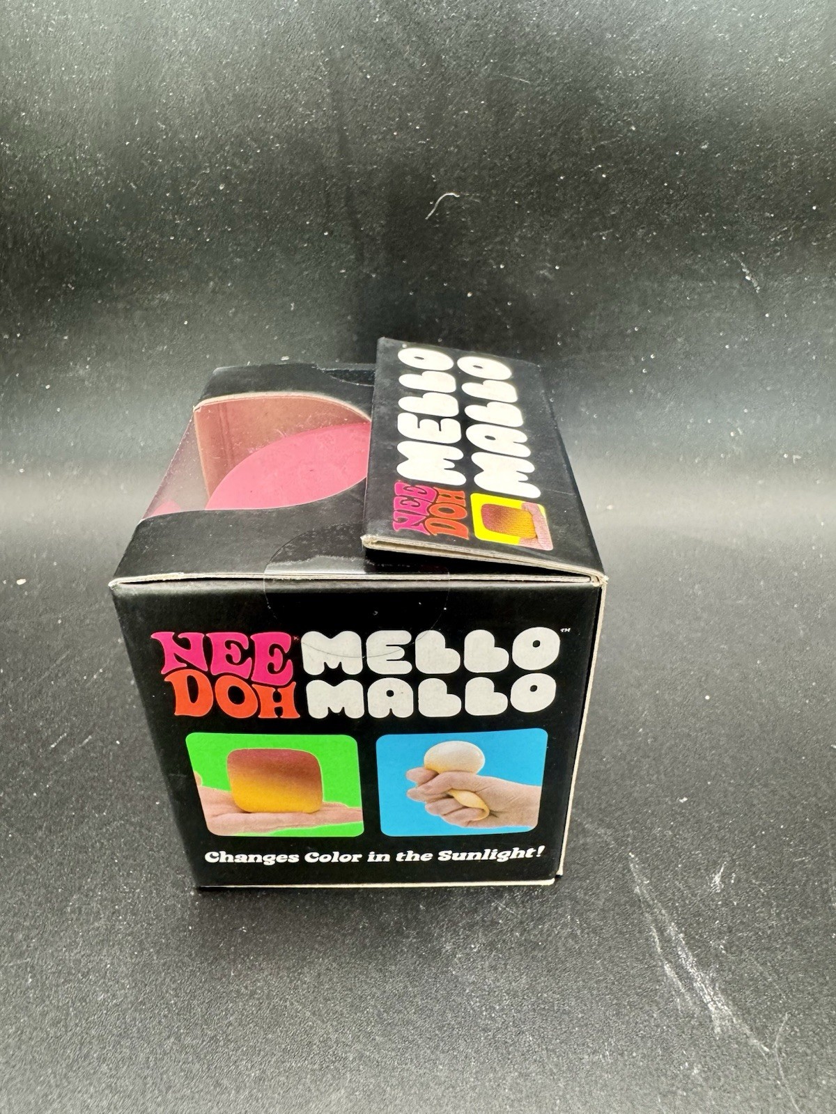 Nee Doh Mello Mallo Pink Color-Changing Gel Squeeze Stress Ball Toy Authentic