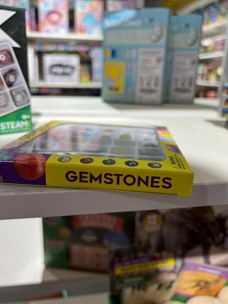 Science Gifts for Kids Boys Girls Geology Kit Gift Gemstone Collection Box 25QTY