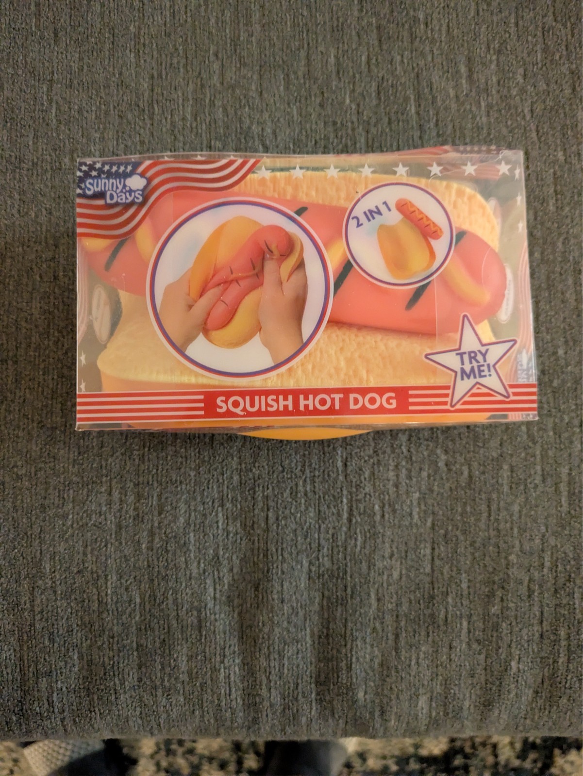 🔥🚨Brand New and Viral Toymendous Sunny Days Jumbo Hot Dog 2 in 1 Squish