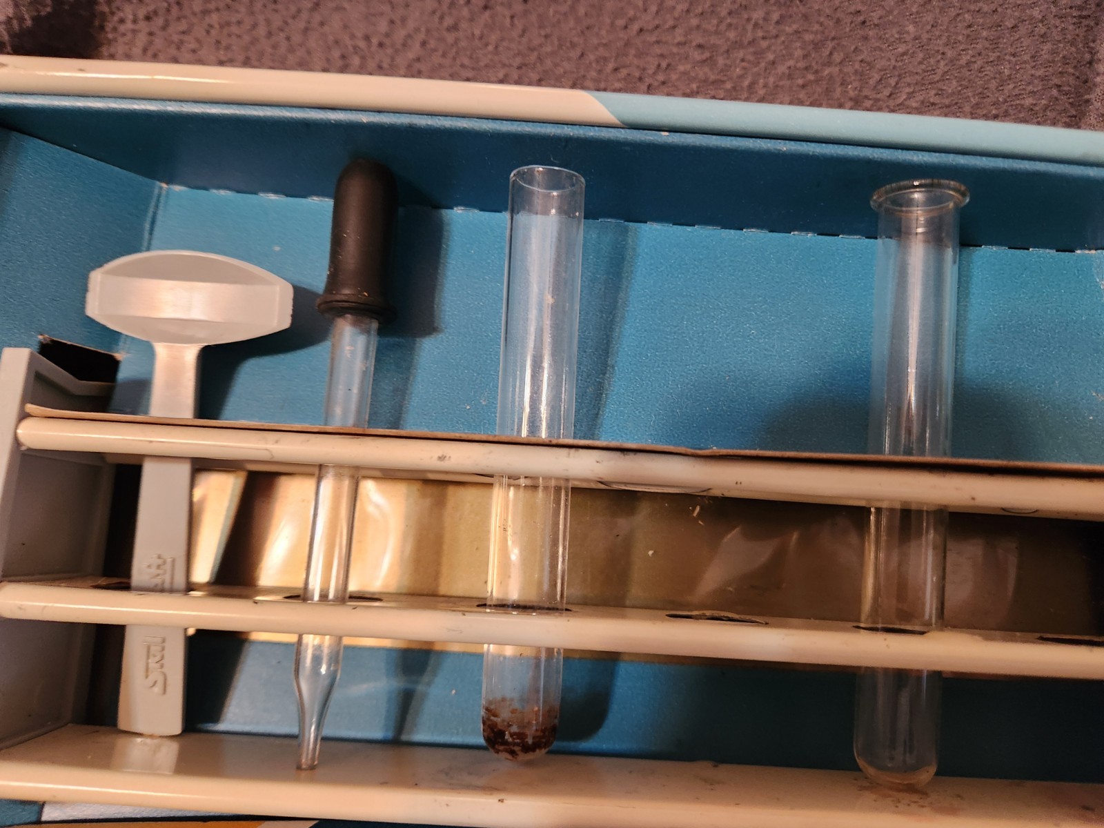 1960s Skil-Craft Chemistry Lab Set Nearly Complete Science Kit w/ Box Pyrex Tube