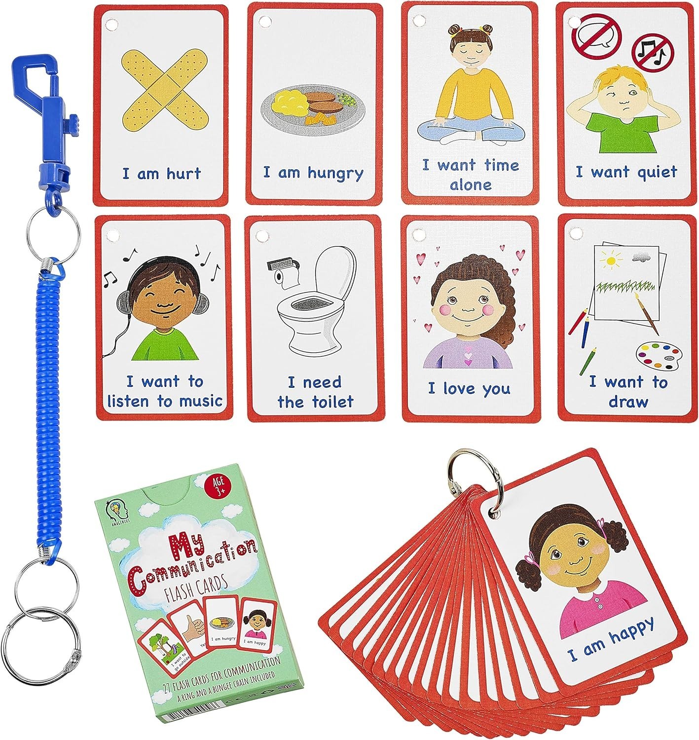 Special Needs Communication Flash Cards Autism Speech Delay Visual Aid