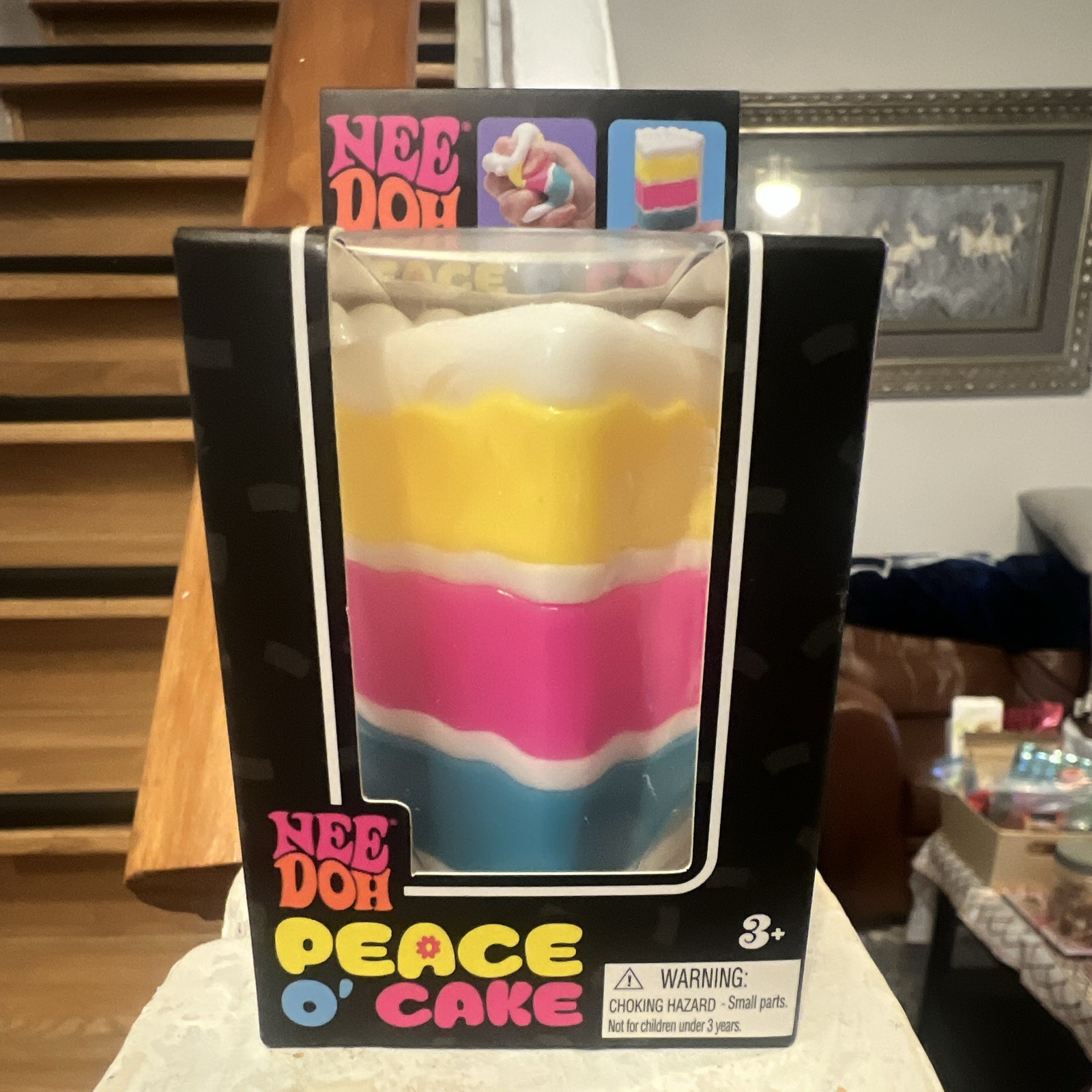 Schylling Nee Doh Peace O’ Cake Soft Cloud Squish Squeeze Toy, 4-7 26008NAB