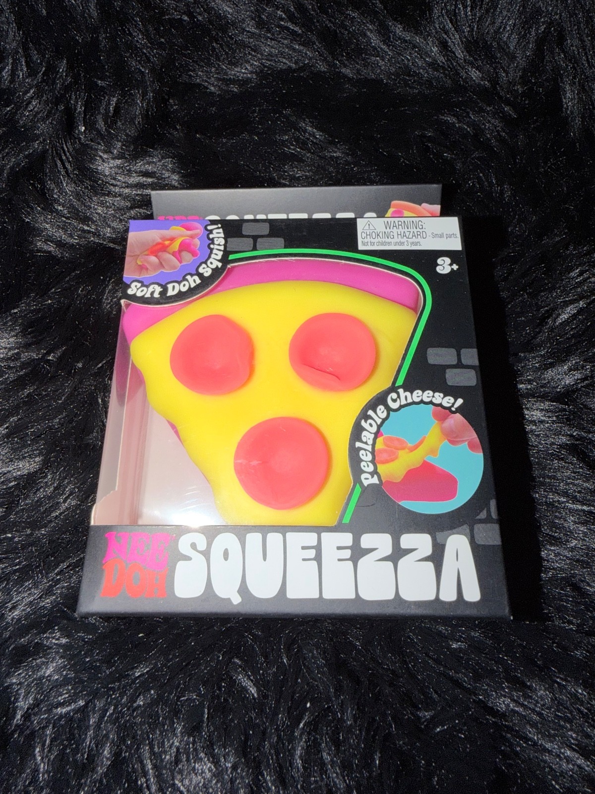 NEW Authentic Schylling NeeDoh 🔥 Squeeza Pizza Soft Doh Squishy Toy Pink Crust