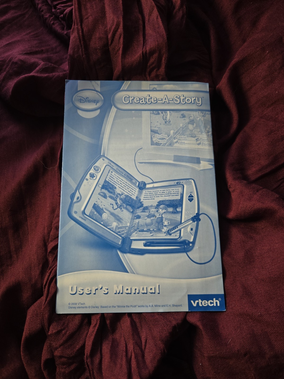VTech Disney Create-A-Story Electronic Learning System w/ 4Story Books, 3+ Years
