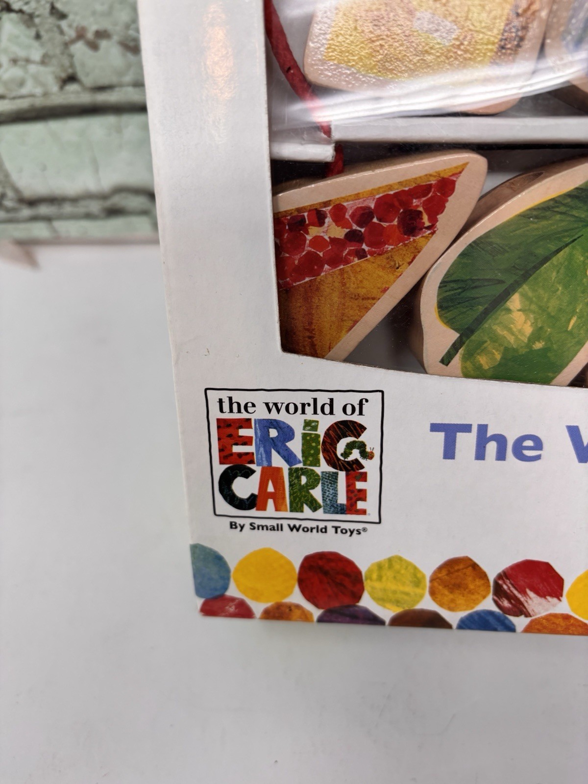 The Very Hungry Caterpillar Wooden Lacing Blocks Eric Carle 2007 Complete W/Box