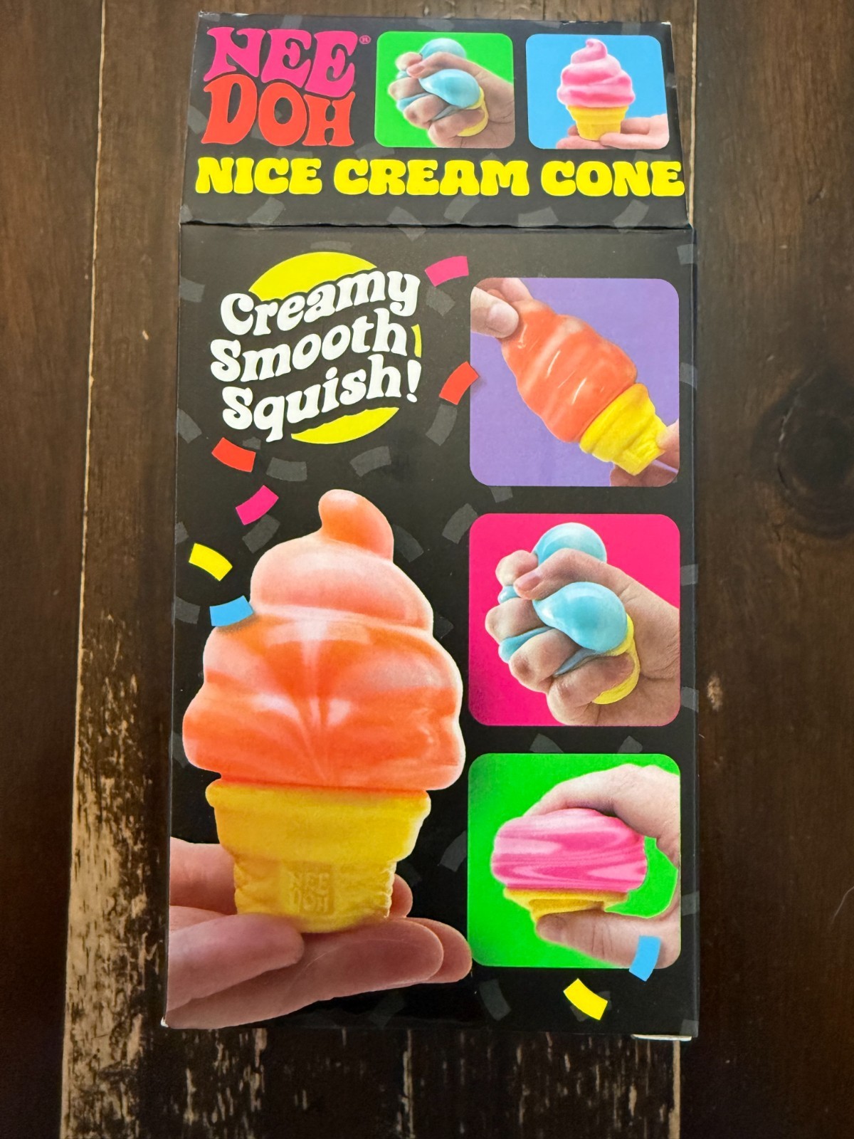 Orange Needoh Nice Cream Cone New in Box Ice Cream FAST SHIPPING Squish toy