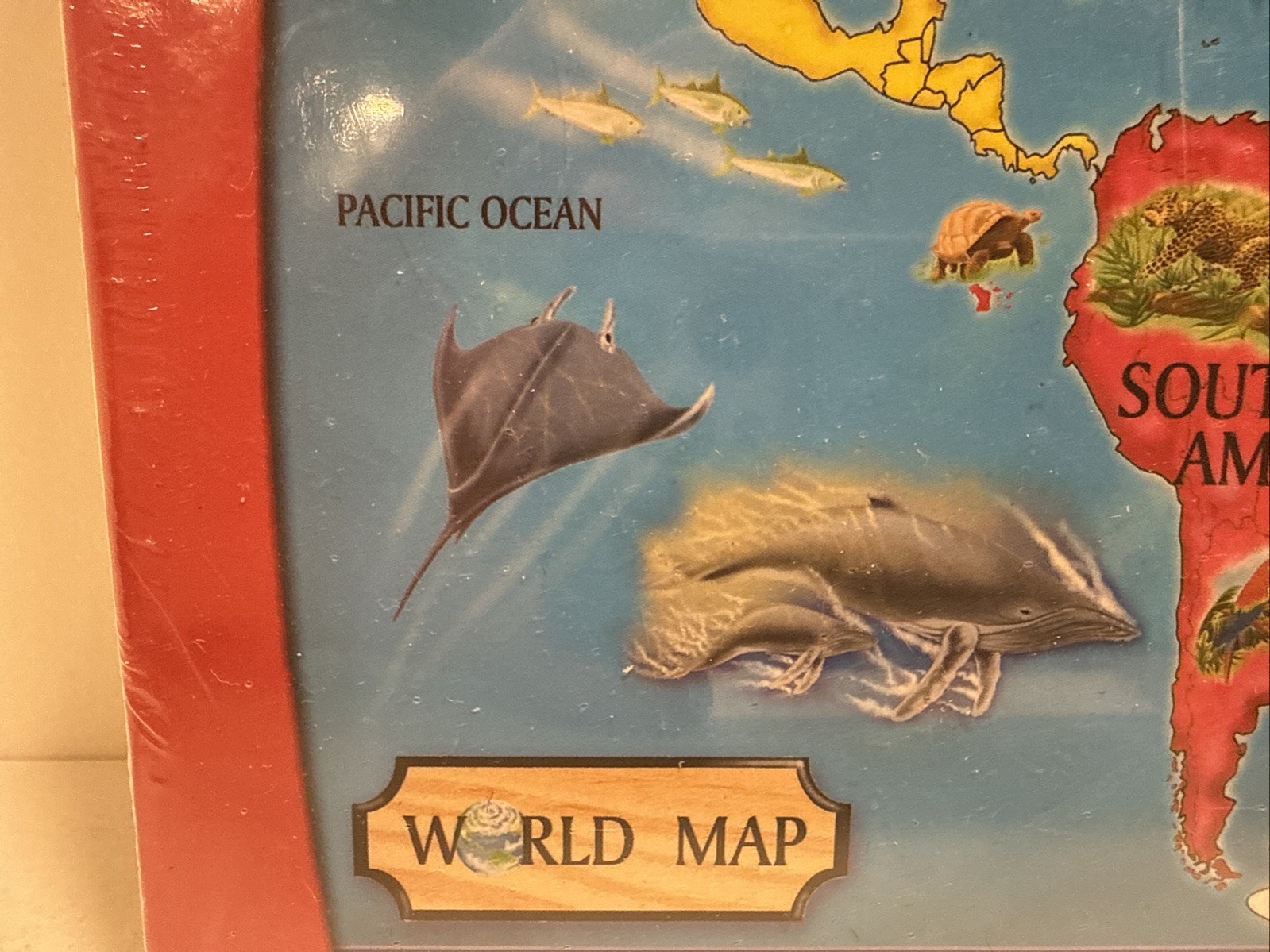 Melissa & Doug World Map #446 33 Jumbo Pcs Jigsaw Floor Puzzle Kids Ages 6+ NEW