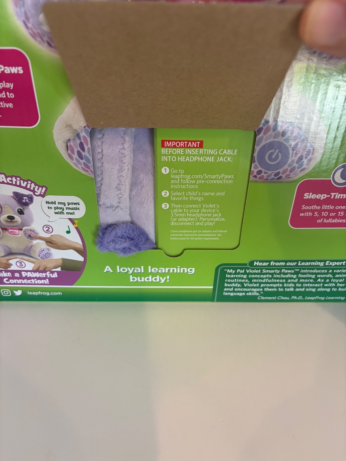LeapFrog My Pal Violet Smarty Paws Interactive Plush Learning Toy NEW