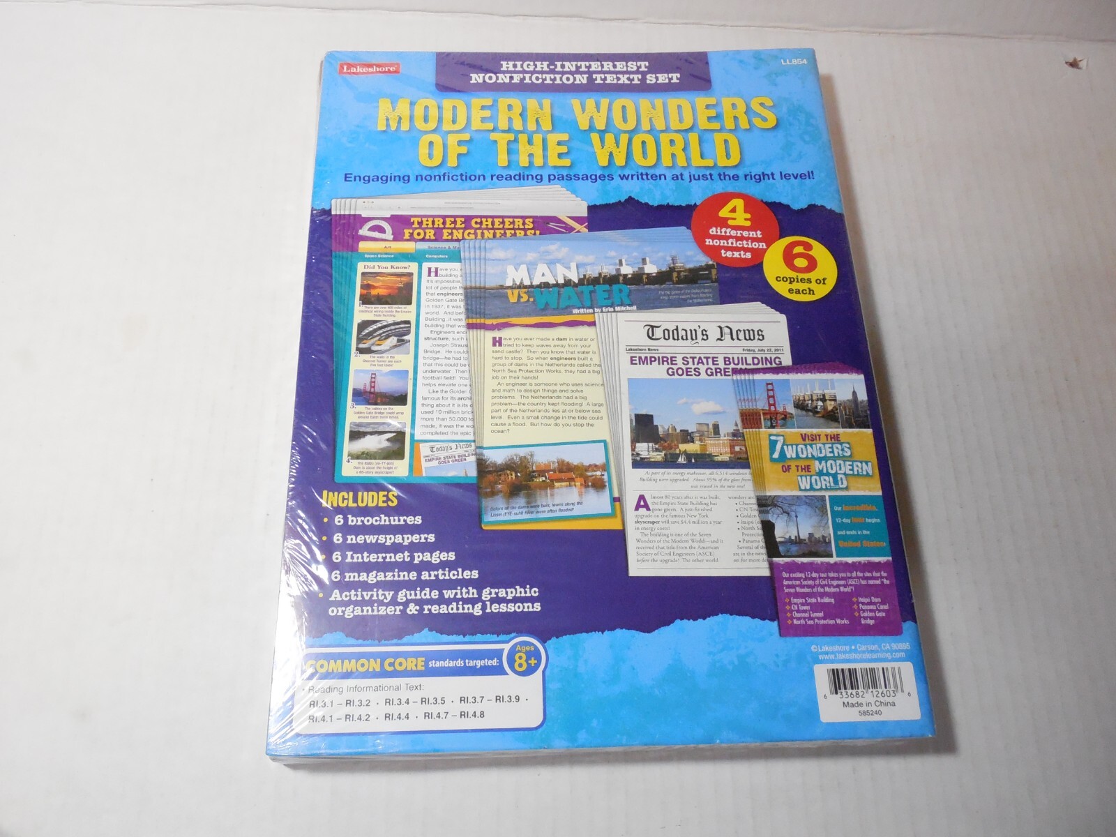 Lakeshore Ages 8+ Nonfiction Text Set New Factory Sealed Common Core