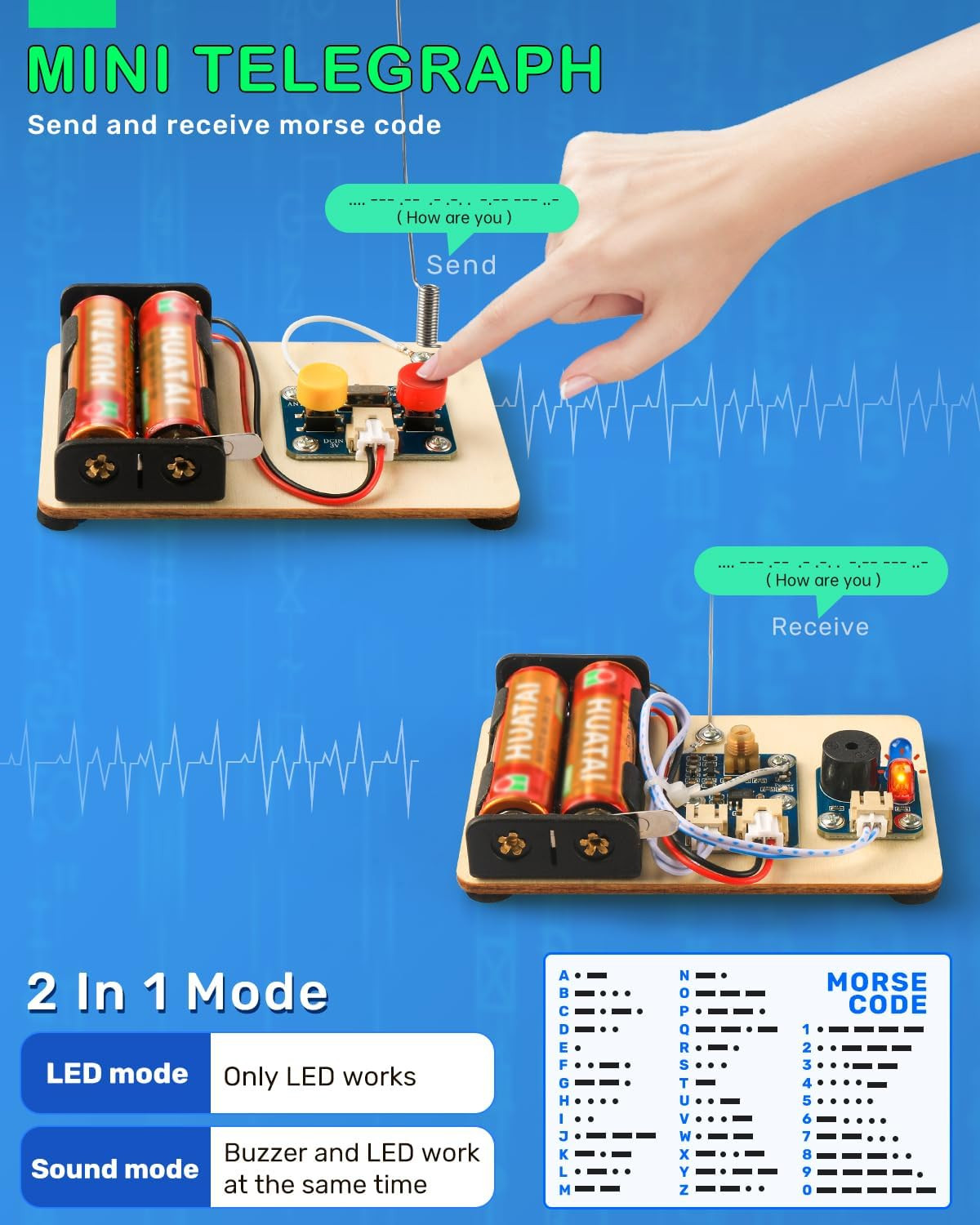 5 Set STEM Science Kits for Kids Age 8-12, Wooden Building STEM Projects 8-10, 3