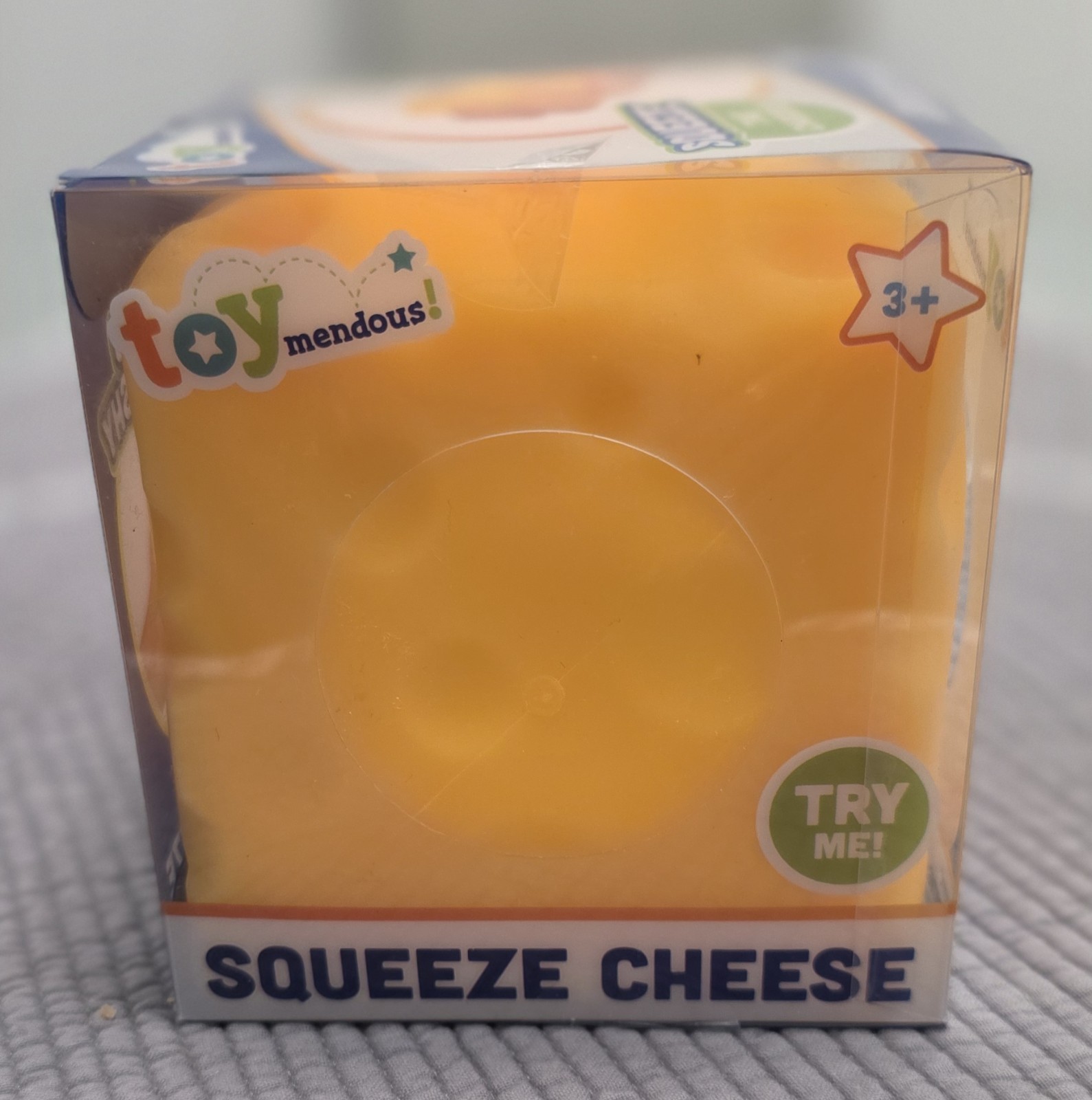 Toymendous! Squeeze Cheese Block Large Squishy Stress Relief Fidget Sensory New