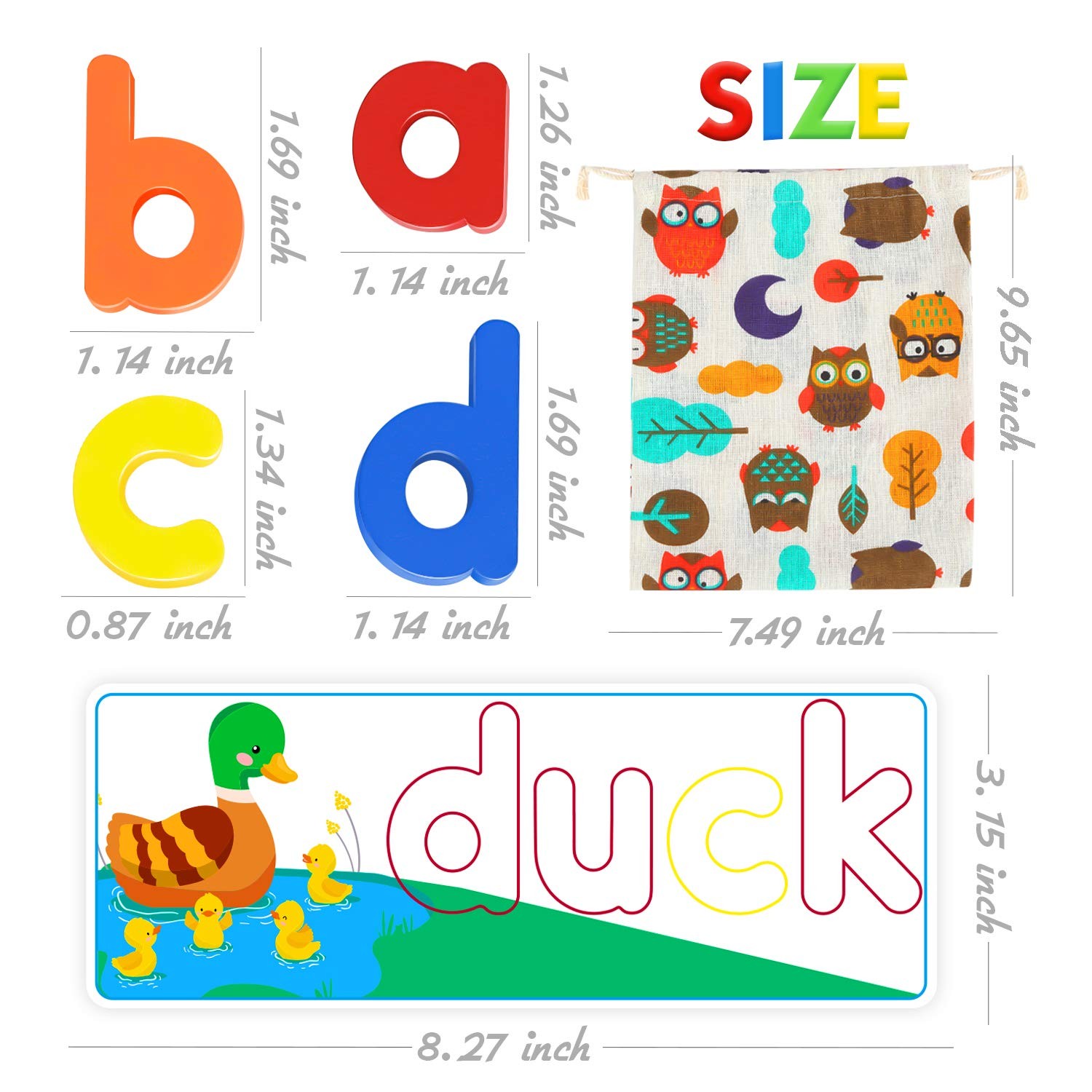See & Spell Matching Letter Toy,Learning Educational Toy For 3 4 5 6 Years Ol…