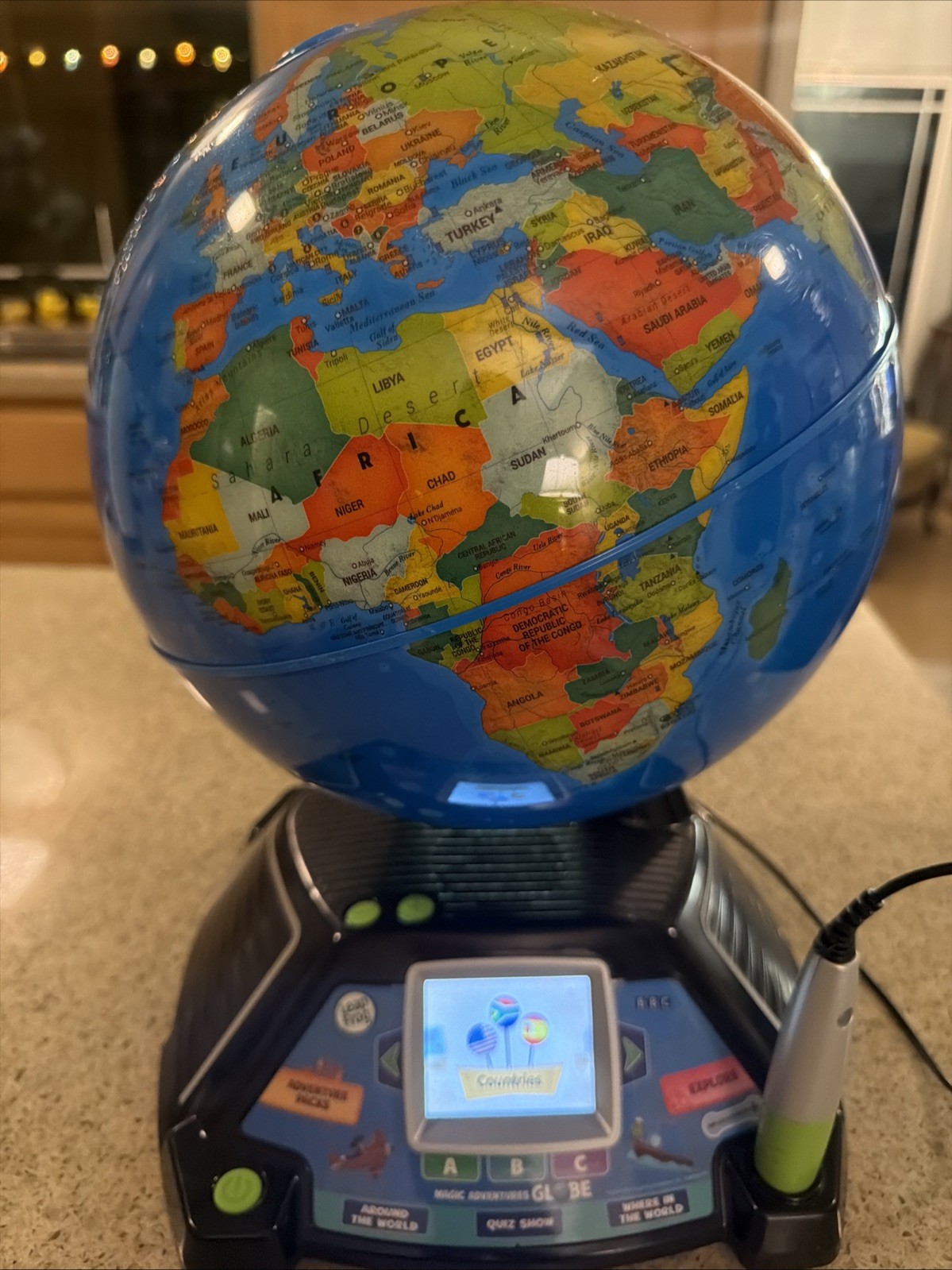 LeapFrog Magic Adventures Globe 2.8″ Video Screen BBC Interactive Games – Used