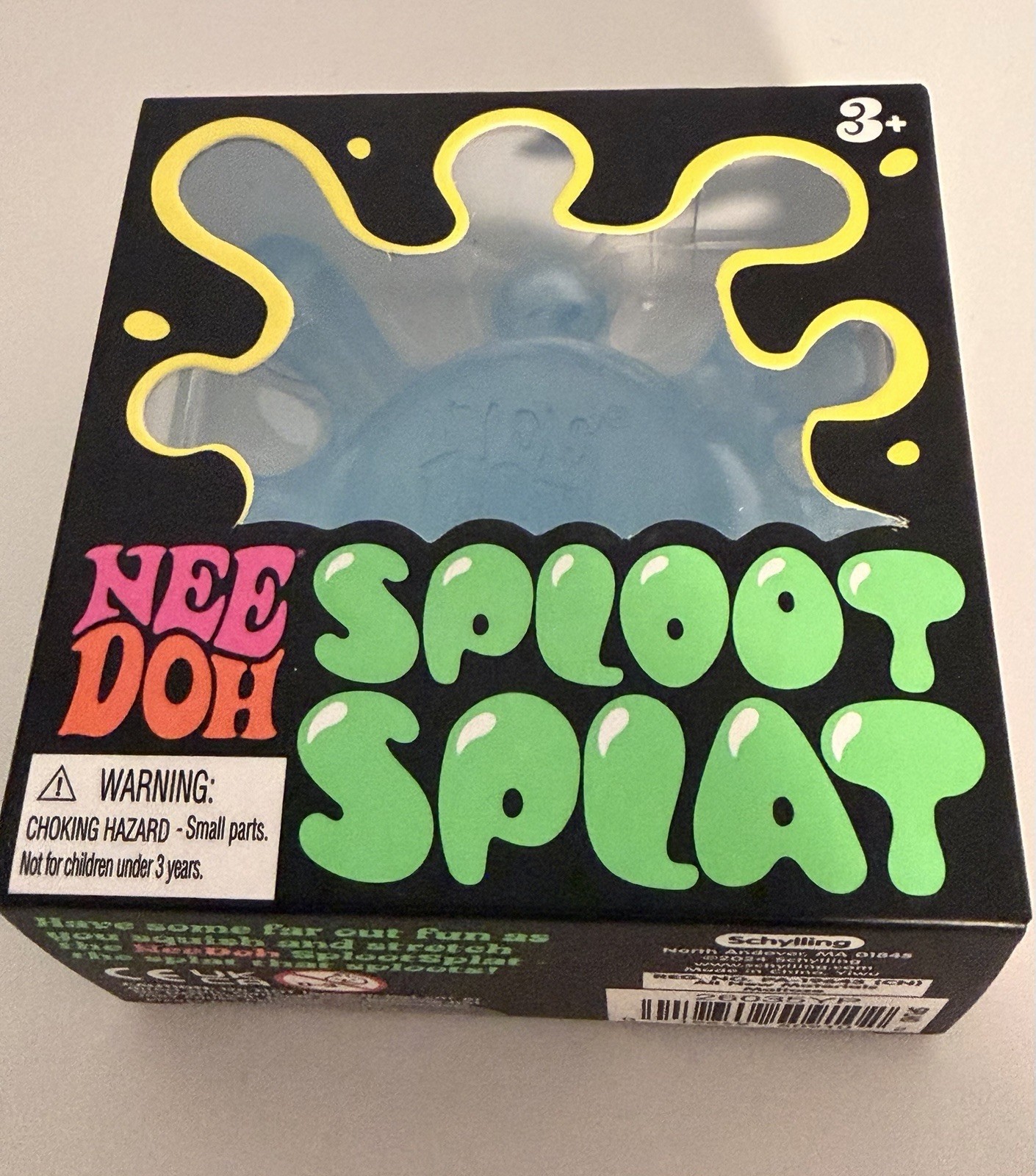 Schylling NeeDoh Sploot Splat TikTok Viral 🔥 blue Sensory Fidget Toy NEW In Box