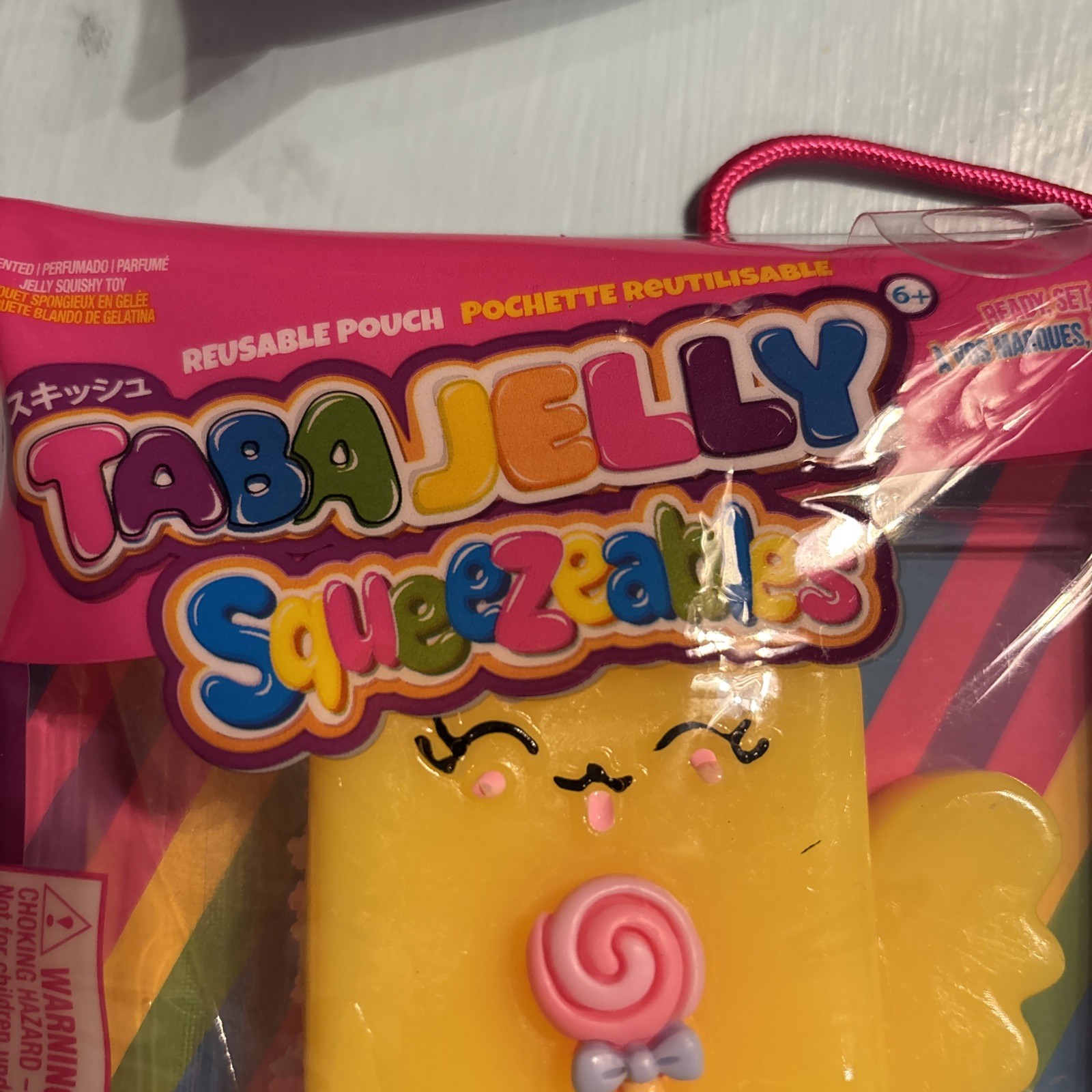 Taba Jelly Squeezeables Yellow Dog Squishy, Connie Corgi Squishi Squeeze Toy USA