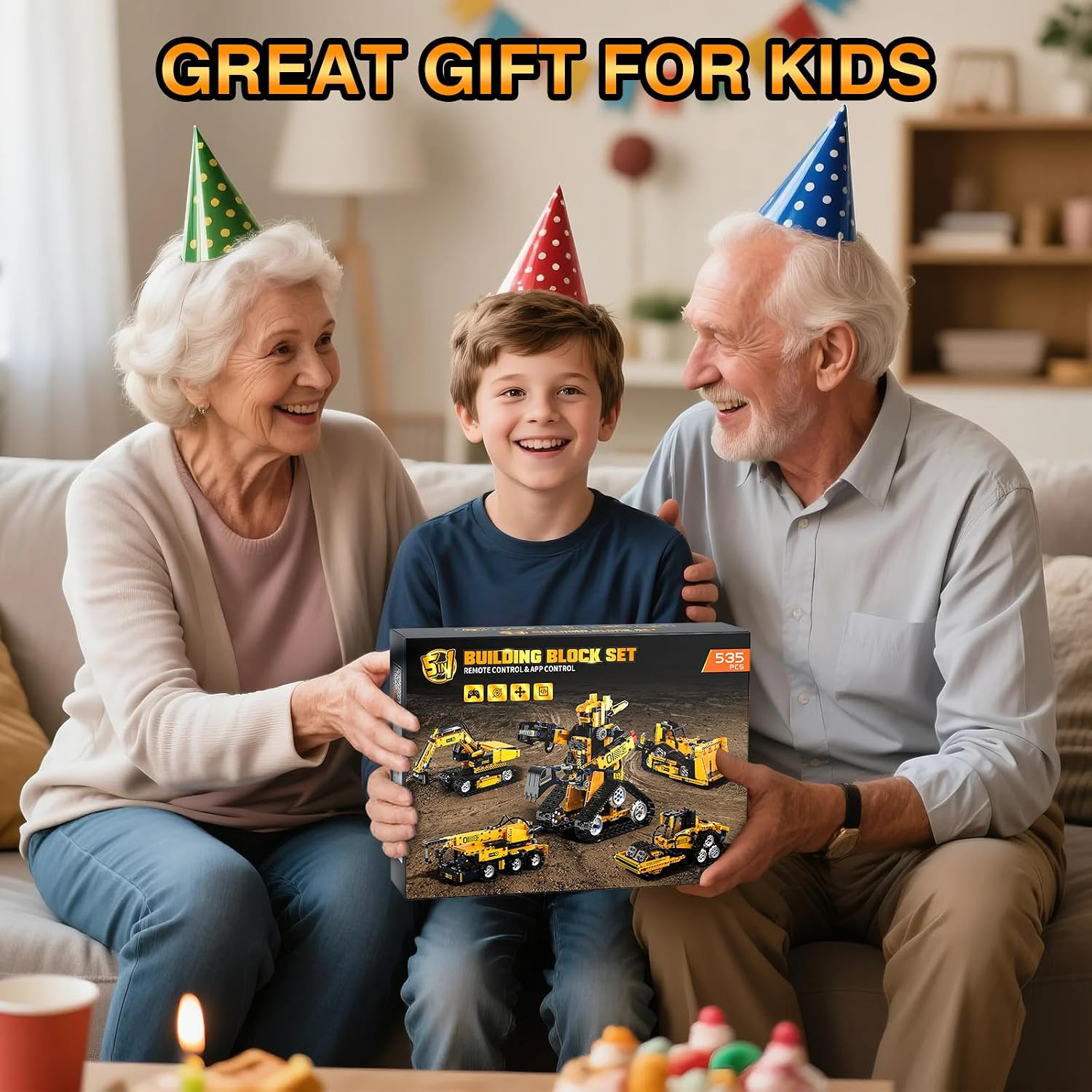 5 in 1 Building Toys STEM Robotics Kit for Kids 6-14, Remote & APP Controlled