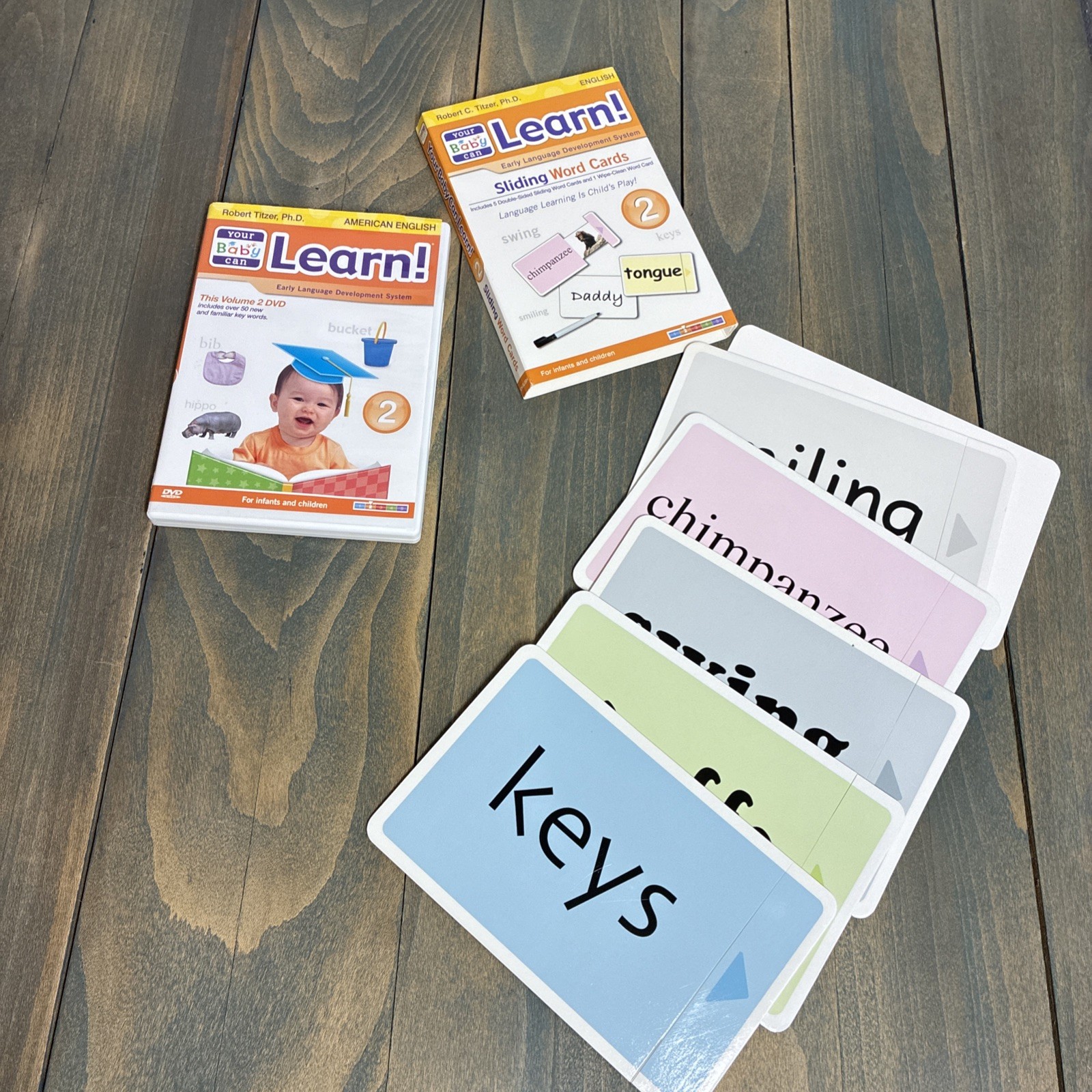 Complete Your Baby Can Read! Set of 5 DVDs & Sliding Word Cards #1 2 3 4 & 5