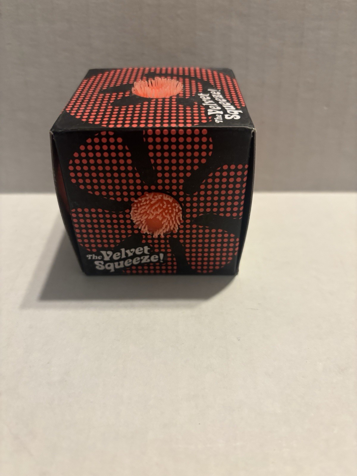 ORANGE Needoh FUZZ BALL Flower Power Nee Doh Squish Stress Ball NEE-DOH Fuzzball
