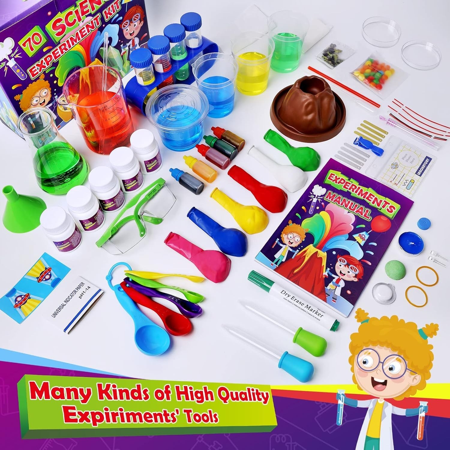 Ultimate 70 Lab Experiments Science Kit – Inspiring Gift for Young Scientists!