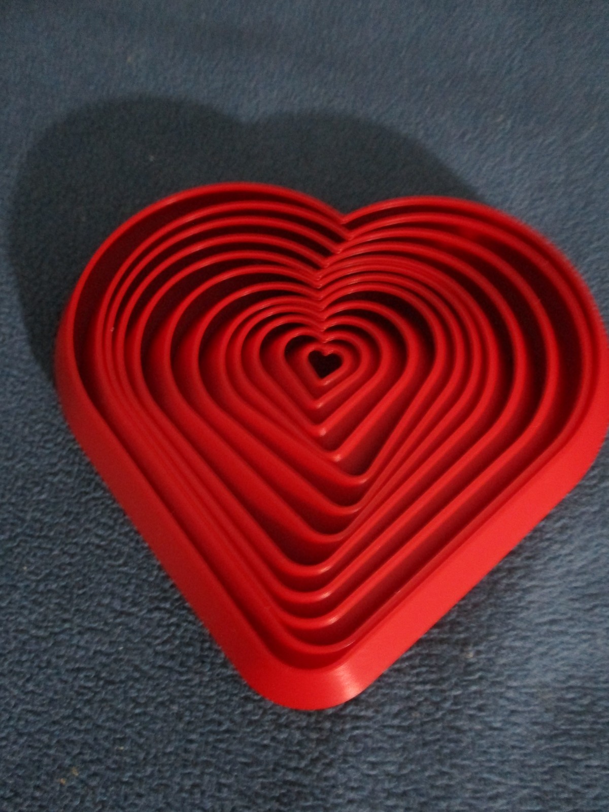 HEART FIDGET RED SENSORY TOY 4 X 4 INCHES