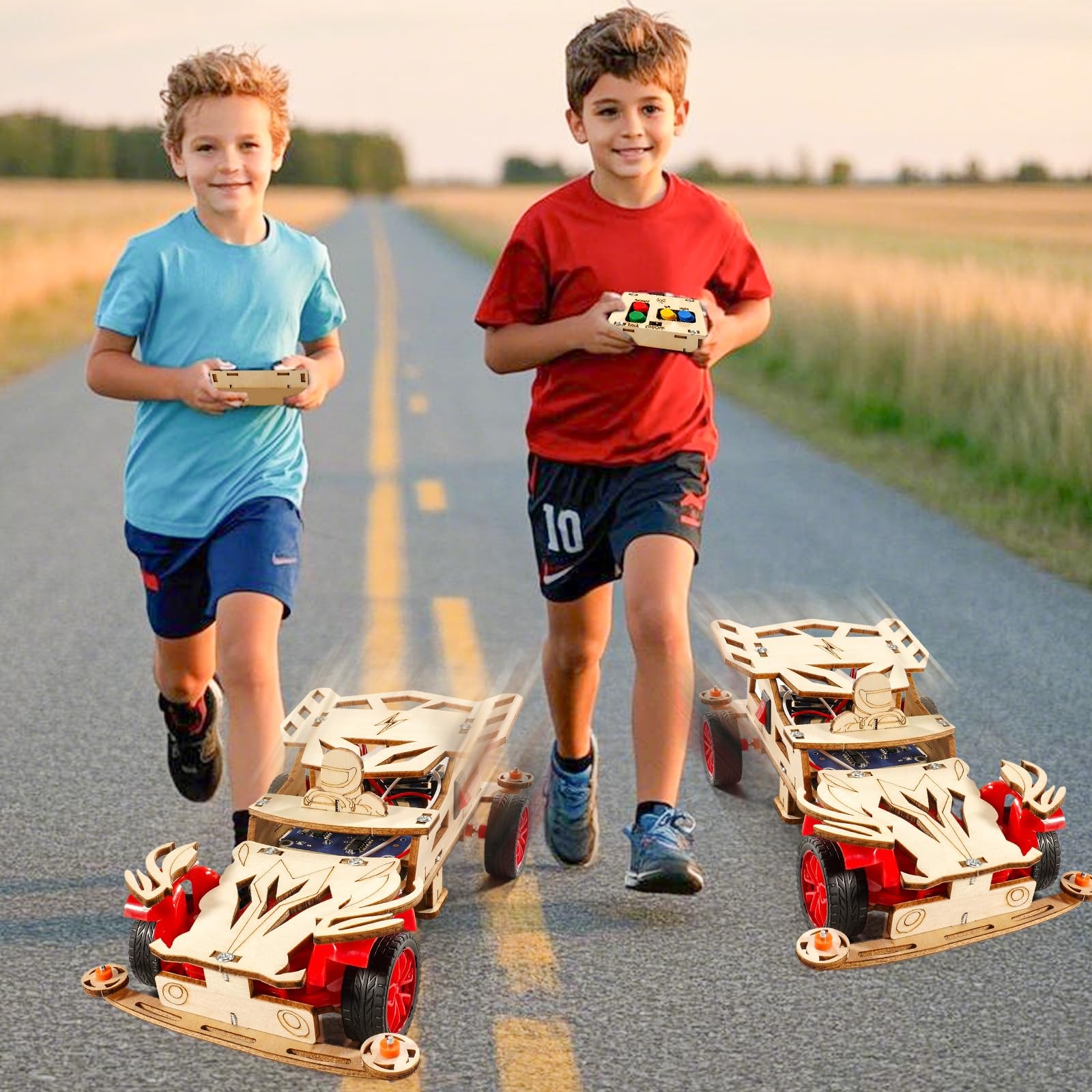 STEM Toys for Ages 8-13, Remote Control Model Car Building Science Small, Red
