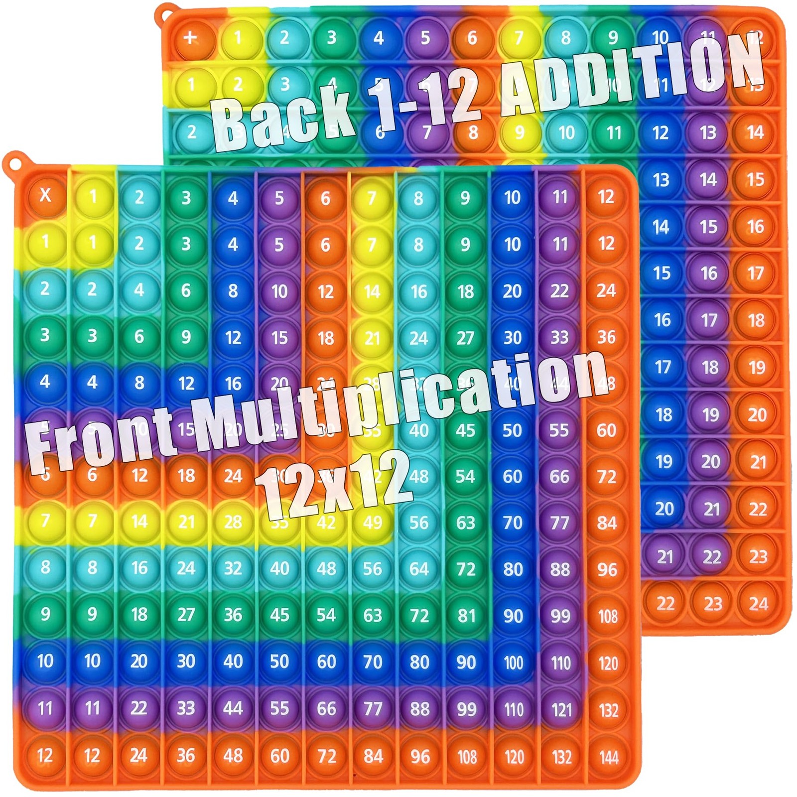 PETBSNVB Multiplication 12×12, Addition 1-12, Rainbow